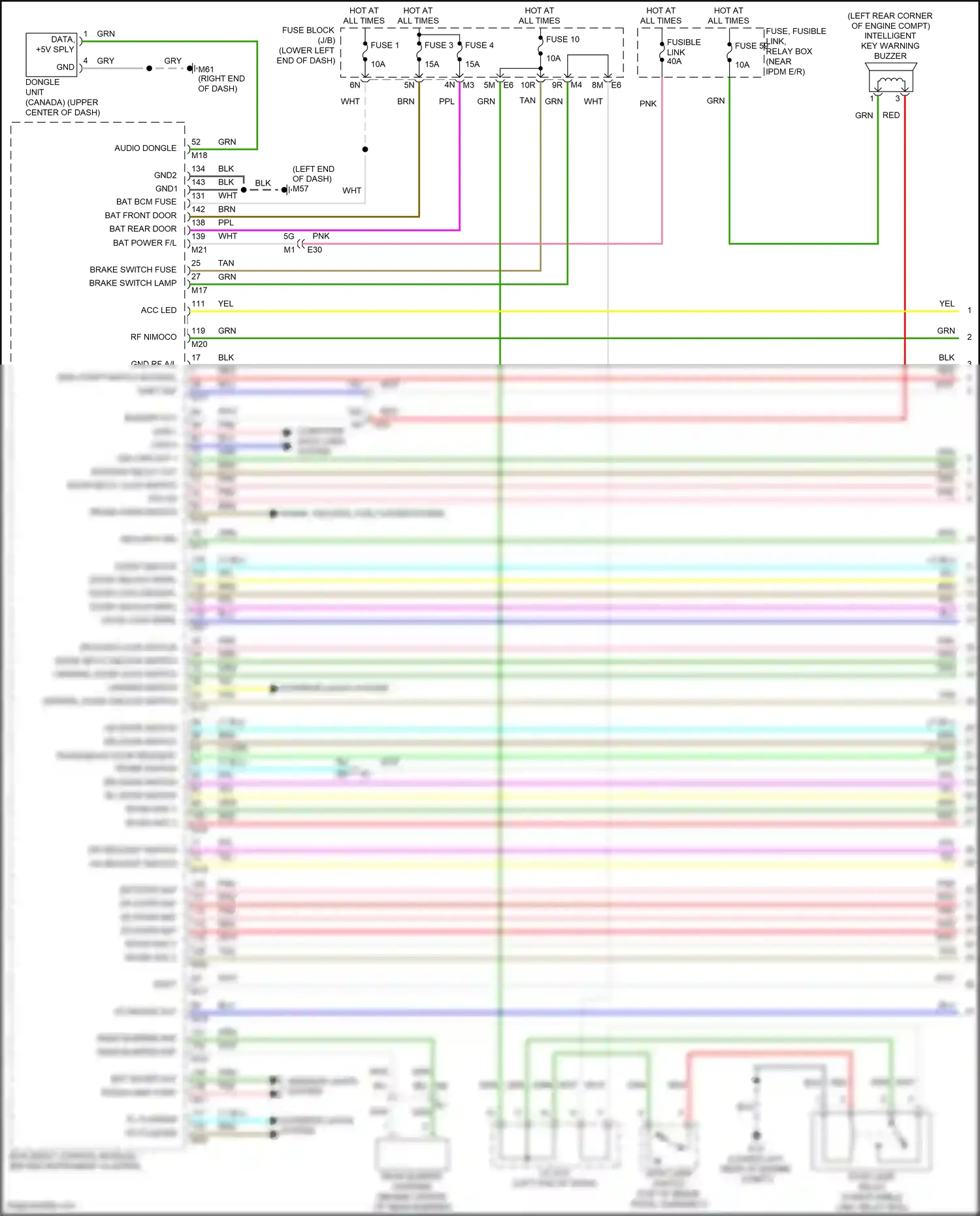 Nissan Altima L33 facelift (2015-2018) dr request switch wiring diagram  (2 of 2)