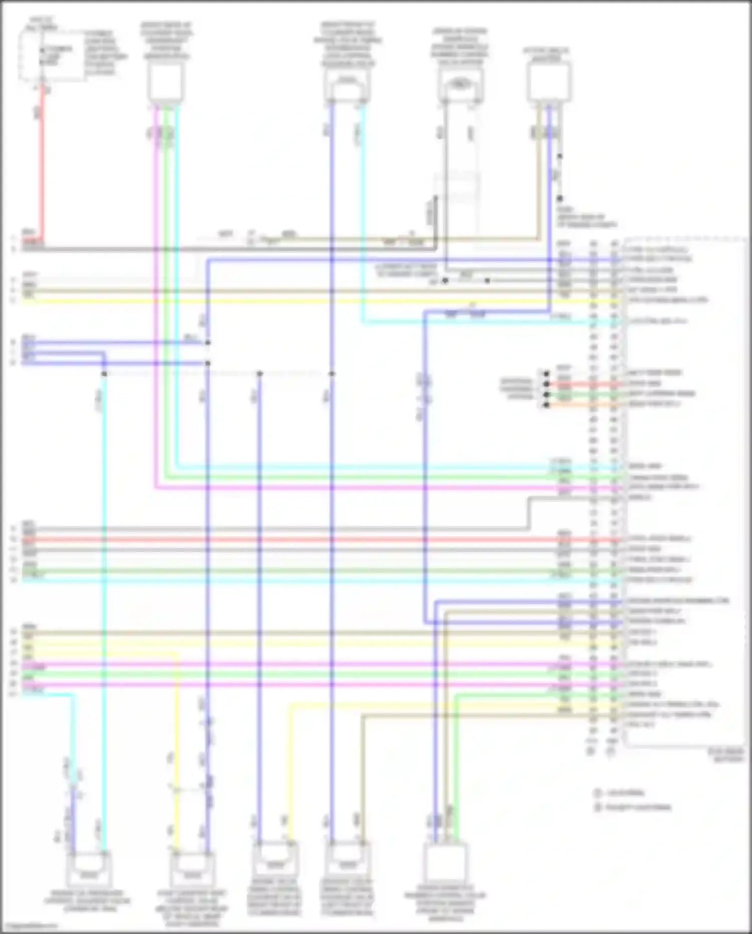 Wiring diagram intake valve timing intermediate lock control solenoid valve for Nissan Altima L33 facelift (2015-2018) (1 of 1)