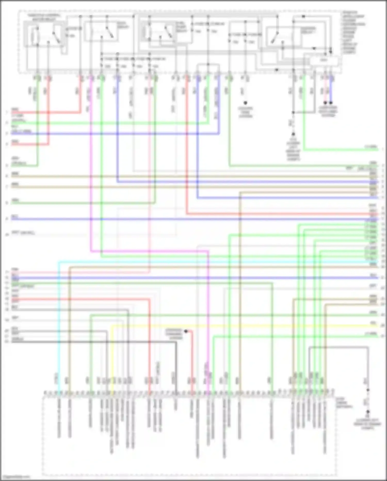 Wiring diagram (lower left rear of engine compt, for Nissan Altima L33 facelift (2015-2018) (29 of 32)