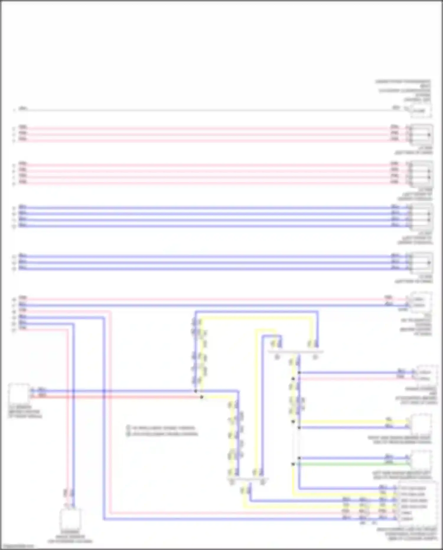 Wiring diagram occupant classification system control unit for Nissan Altima L33 facelift (2015-2018) (1 of 3)