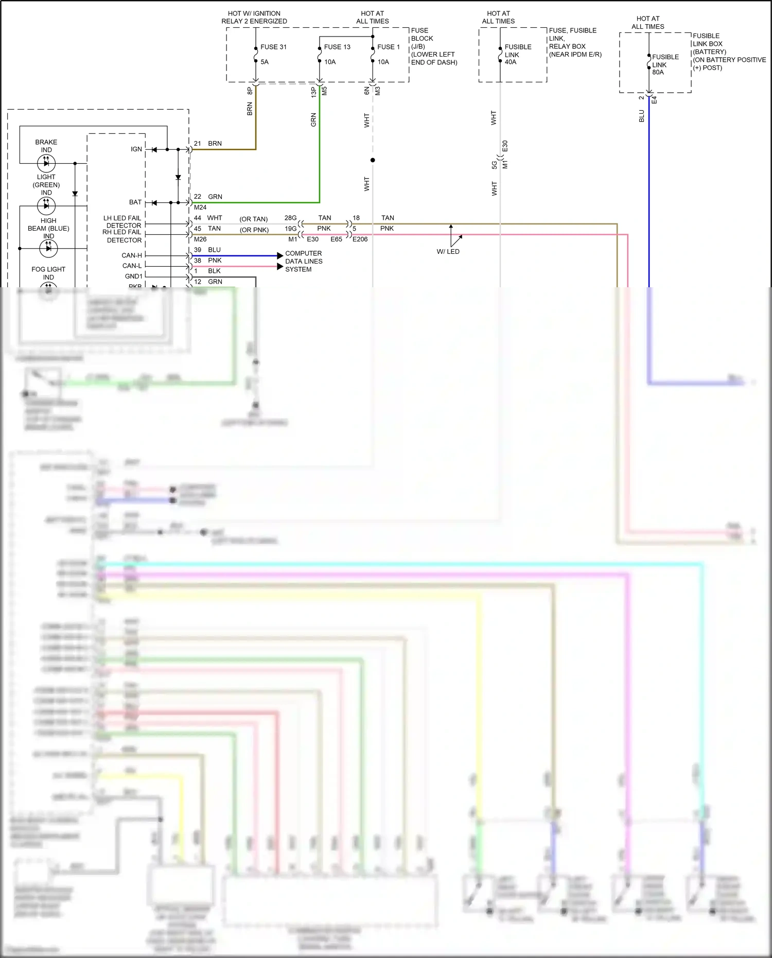 Nissan Altima L33 facelift (2015-2018) optical sensor wiring diagram  (1 of 1)