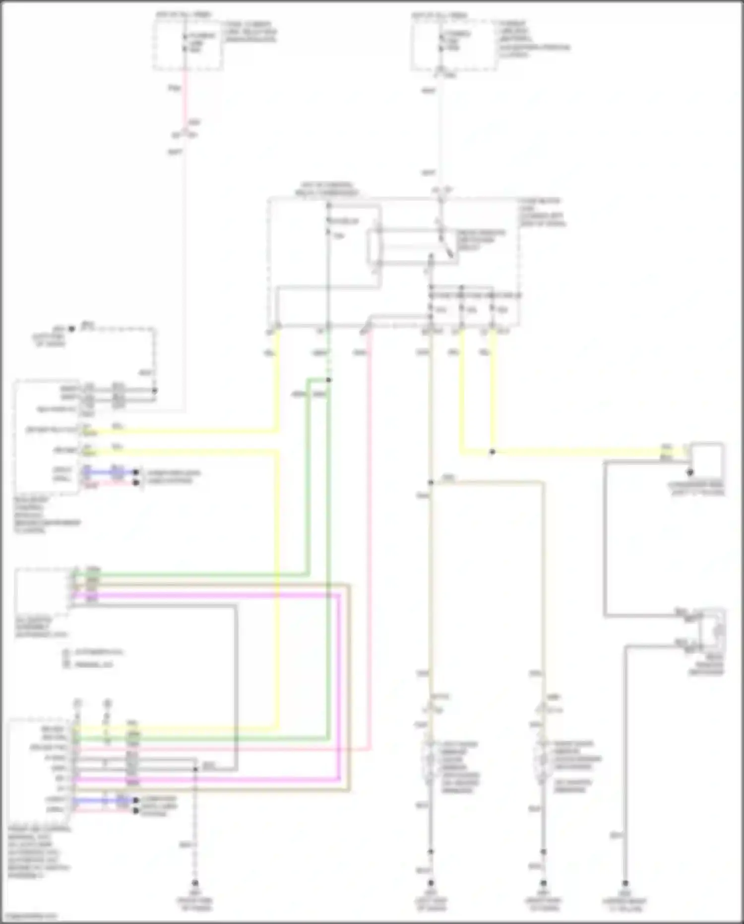 Wiring diagram rear window defogger for Nissan Altima L33 facelift (2015-2018) (1 of 2)