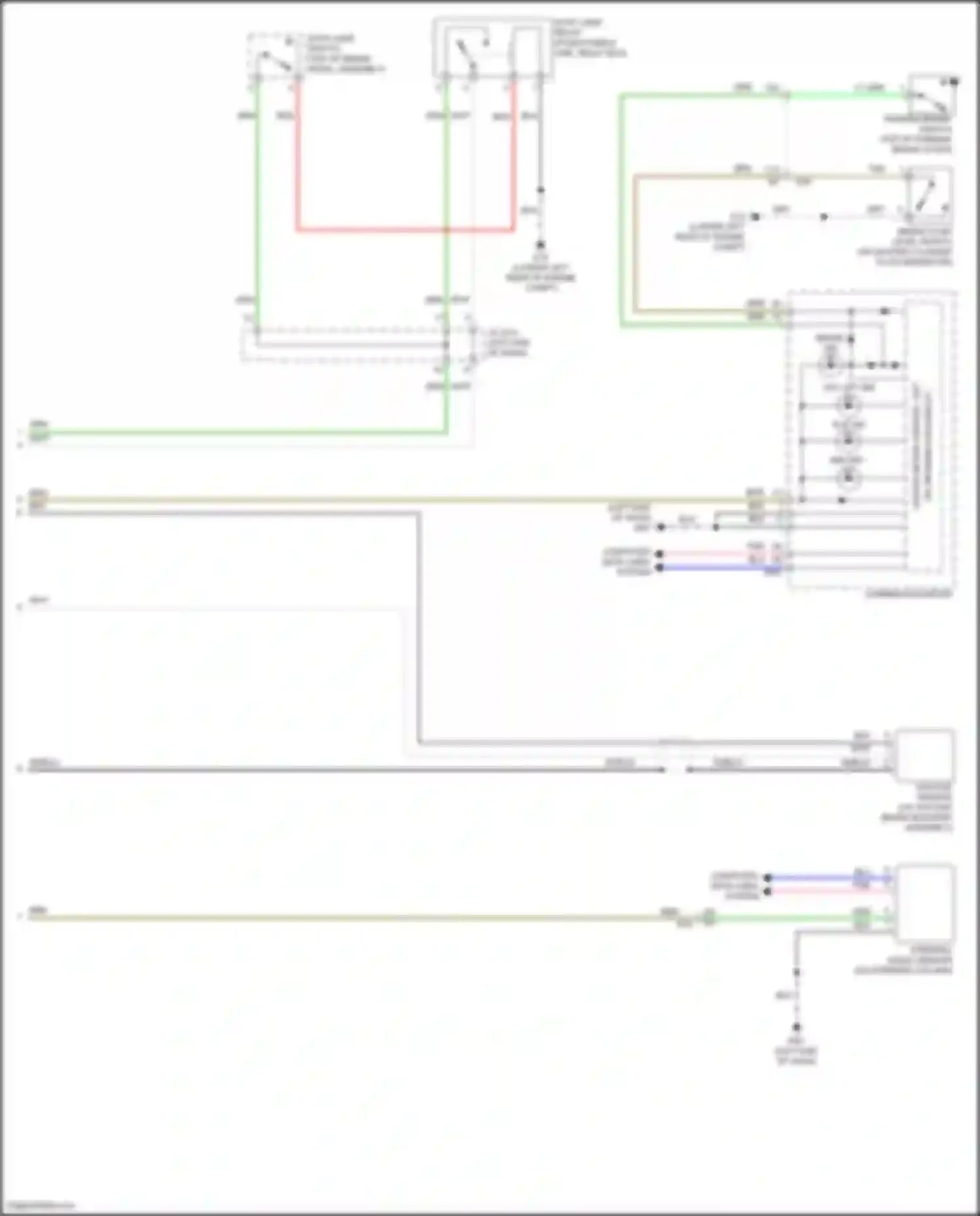 Wiring diagram stop lamp switch for Nissan Altima L33 facelift (2015-2018) (1 of 9)