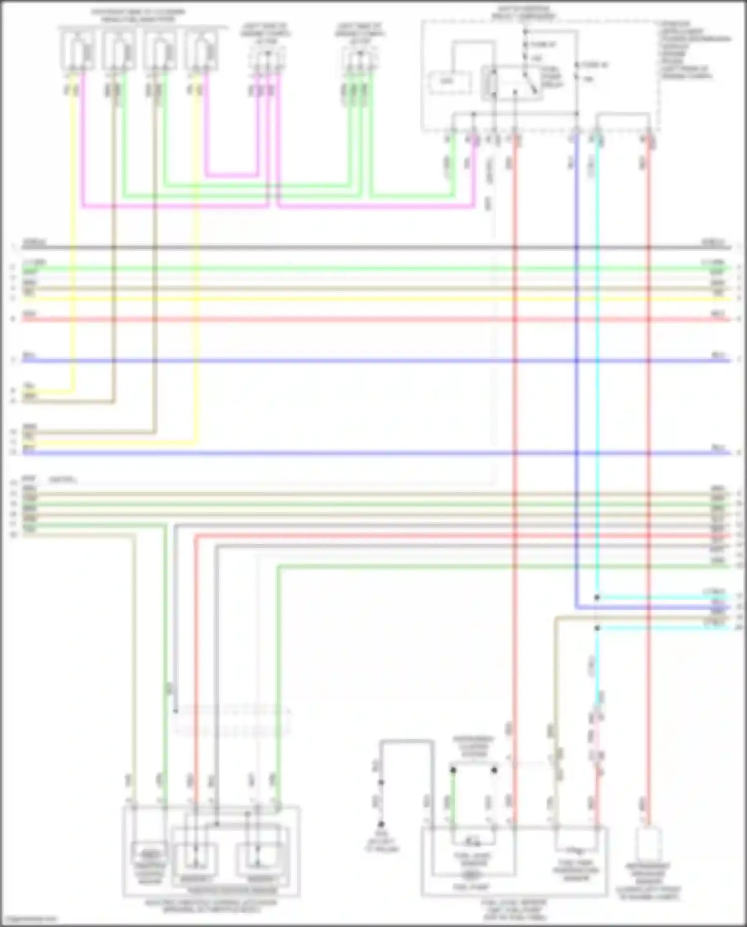 Wiring diagram throttle position sensor for Nissan Altima L33 facelift (2015-2018) (2 of 3)