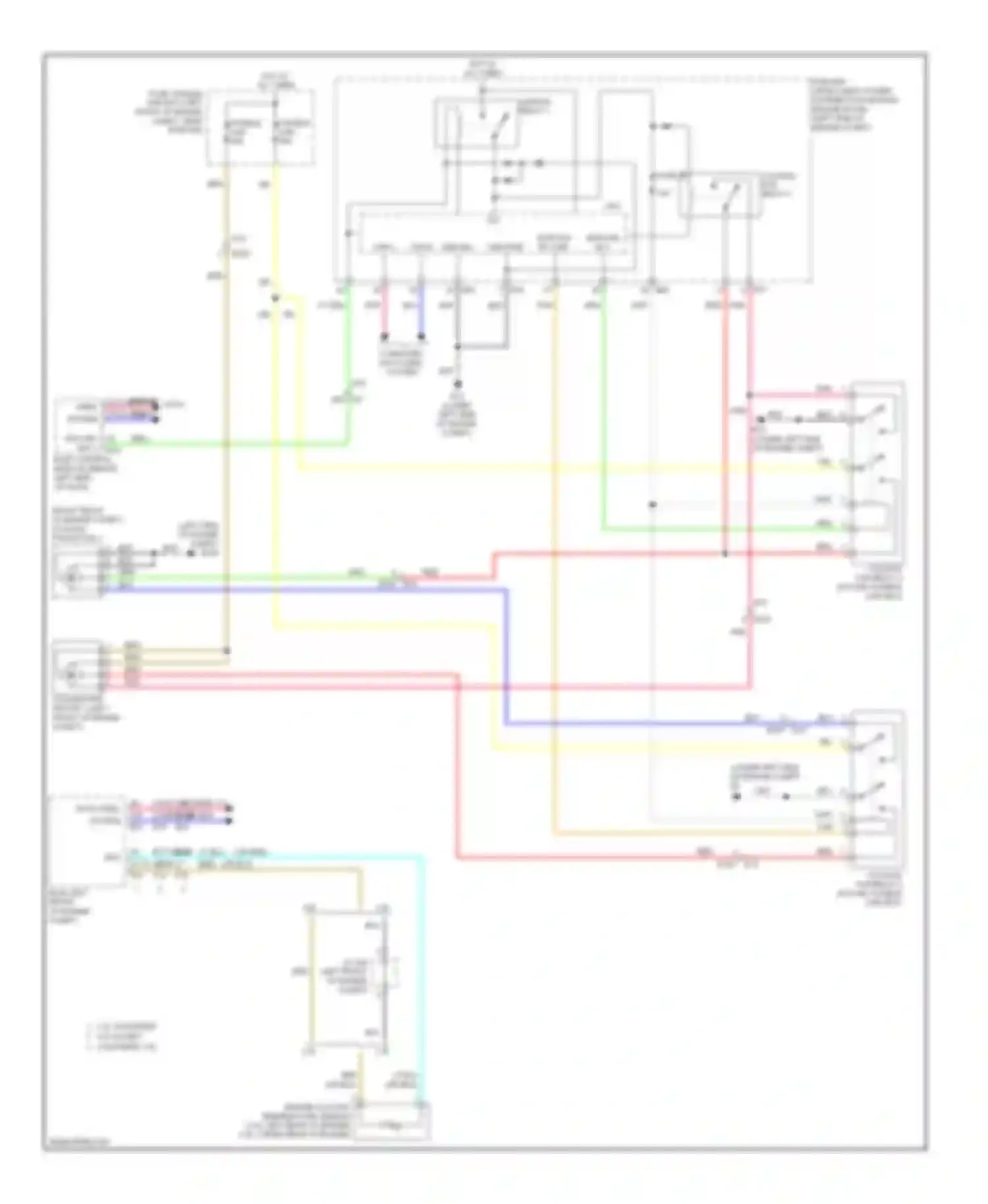 Altima Nissan L33 (2012-2015): Cooling fan circuit, sedan