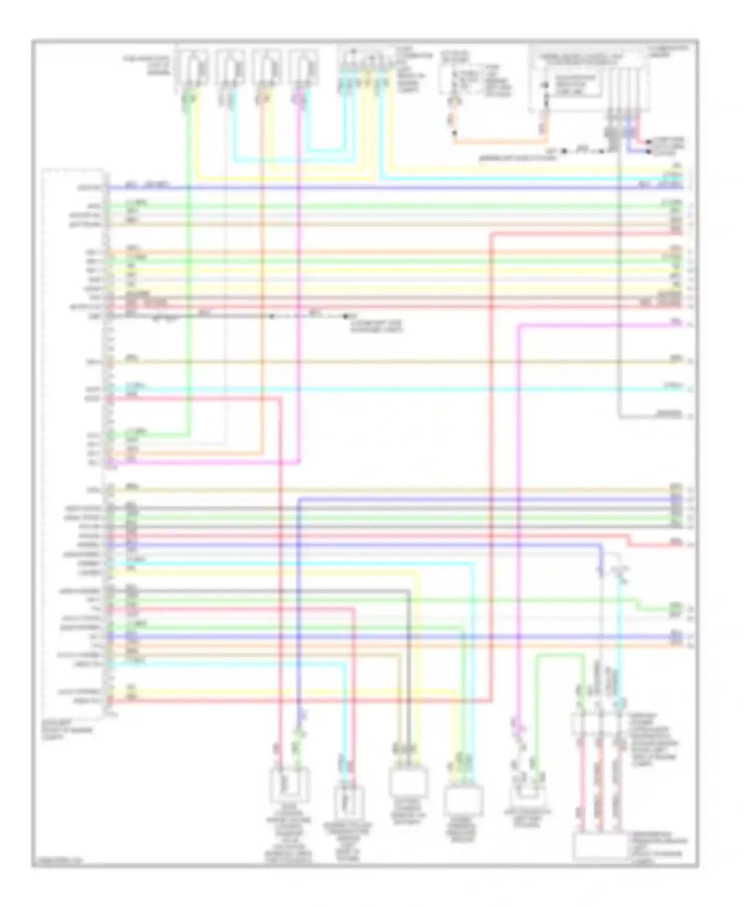 Altima Nissan L33 (2012-2015): Wiring diagram engine performance 2.5l, coupe except california (1 of 4)
