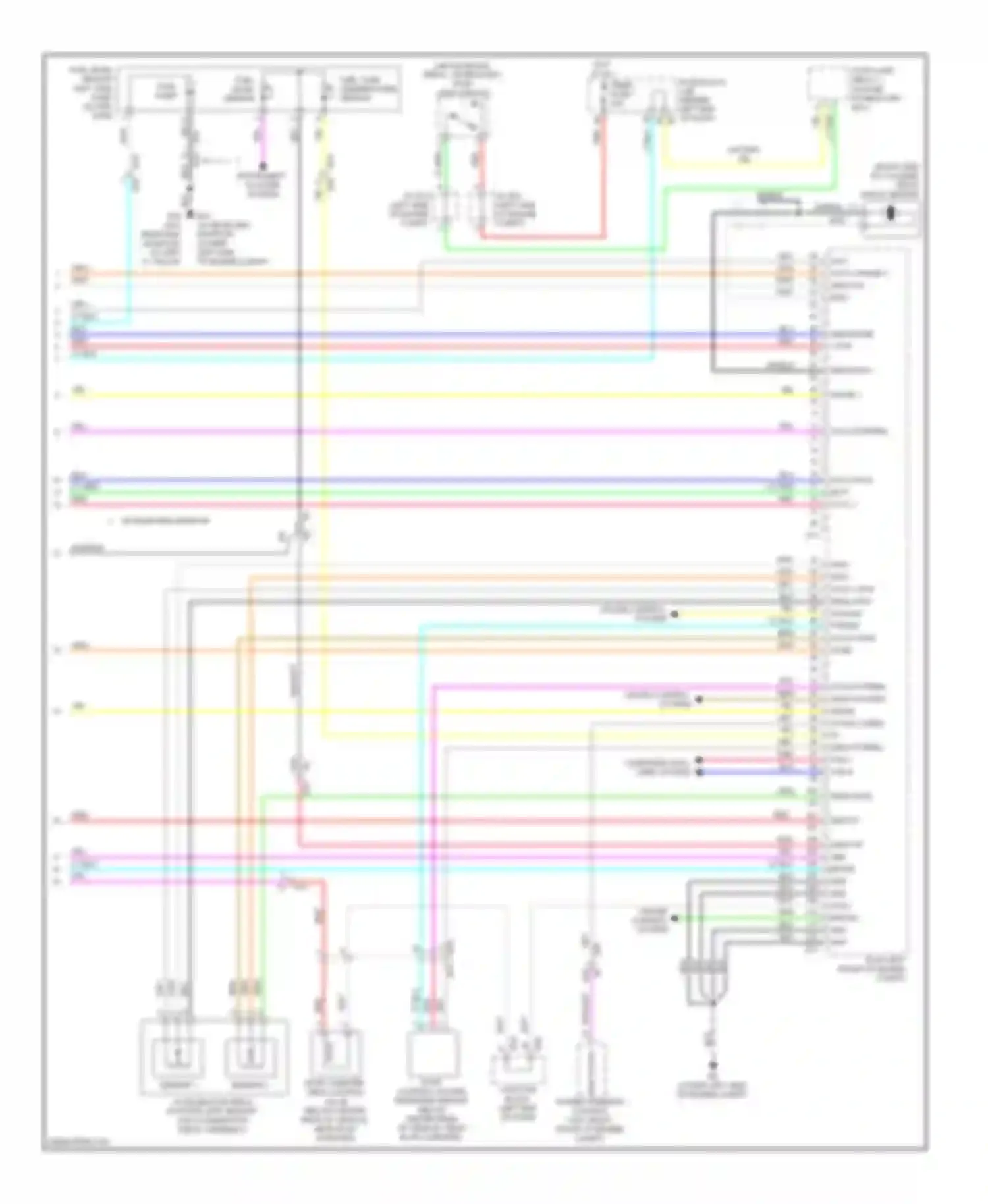 Altima Nissan L33 (2012-2015): Wiring diagram engine performance 2.5l, coupe except california (4 of 4)