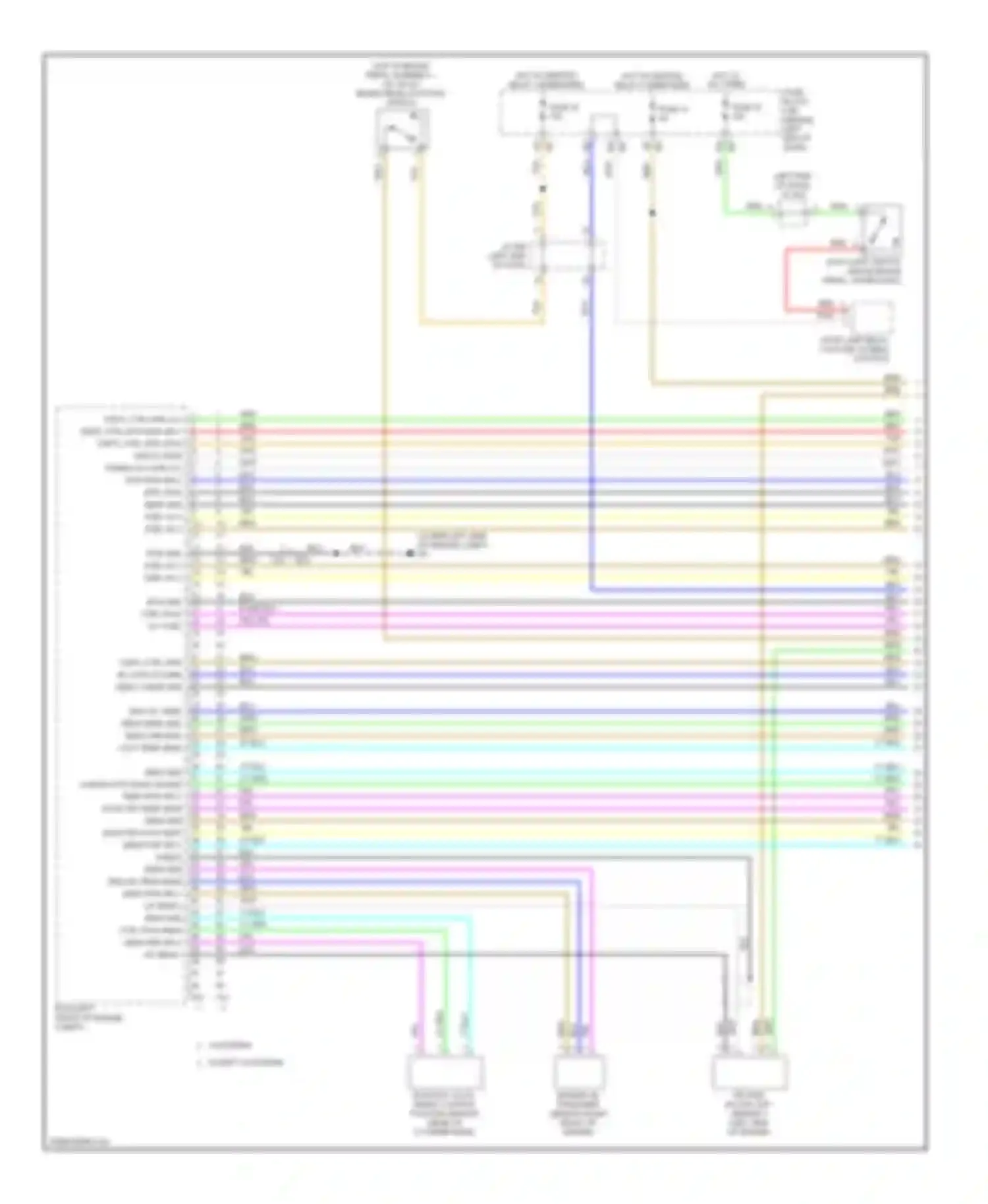 Altima Nissan L33 (2012-2015): Wiring diagram engine performance 2.5l, sedan (1 of 6)