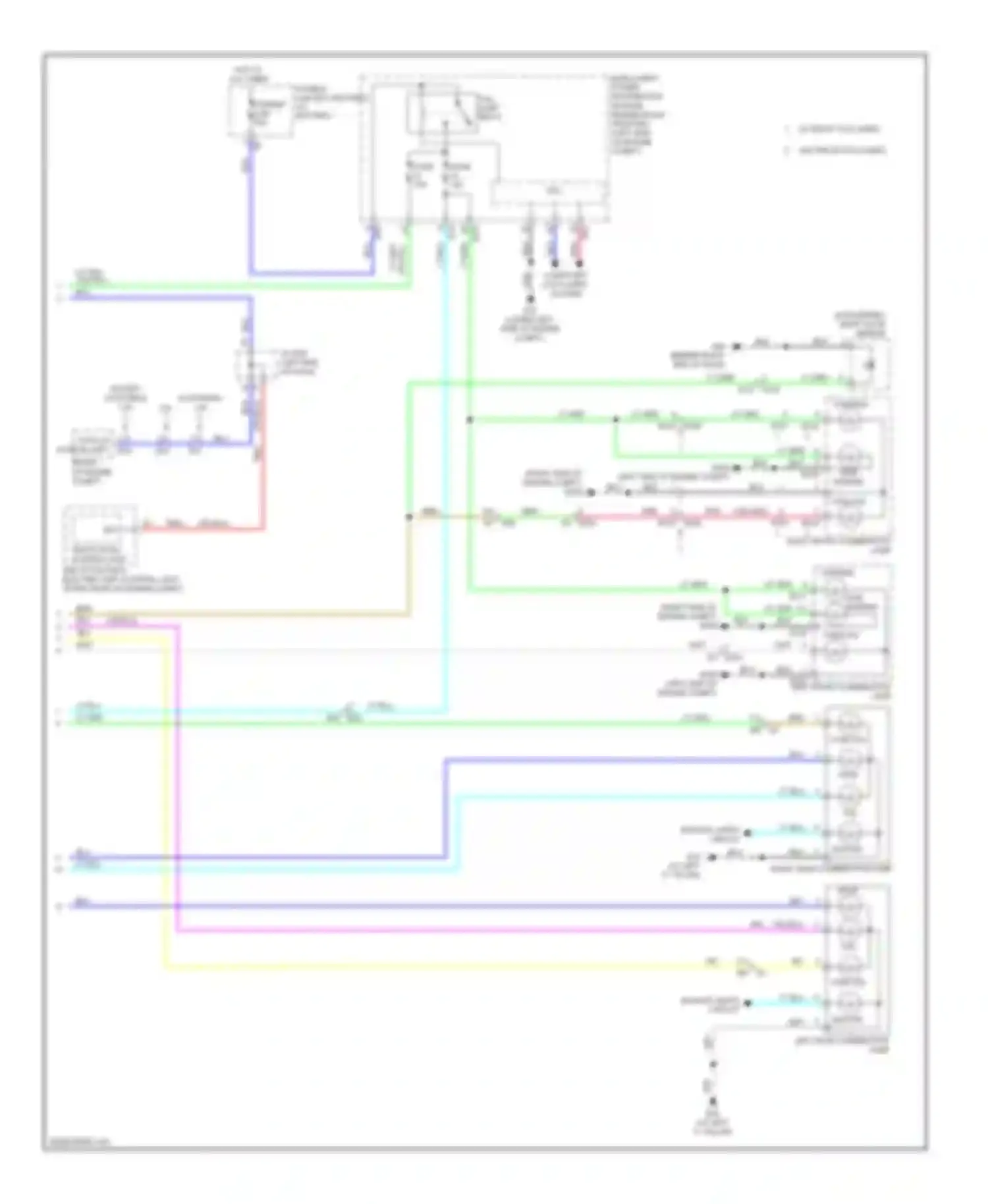 Altima Nissan L33 (2012-2015): Exterior lamps circuit, sedan (2 of 2)
