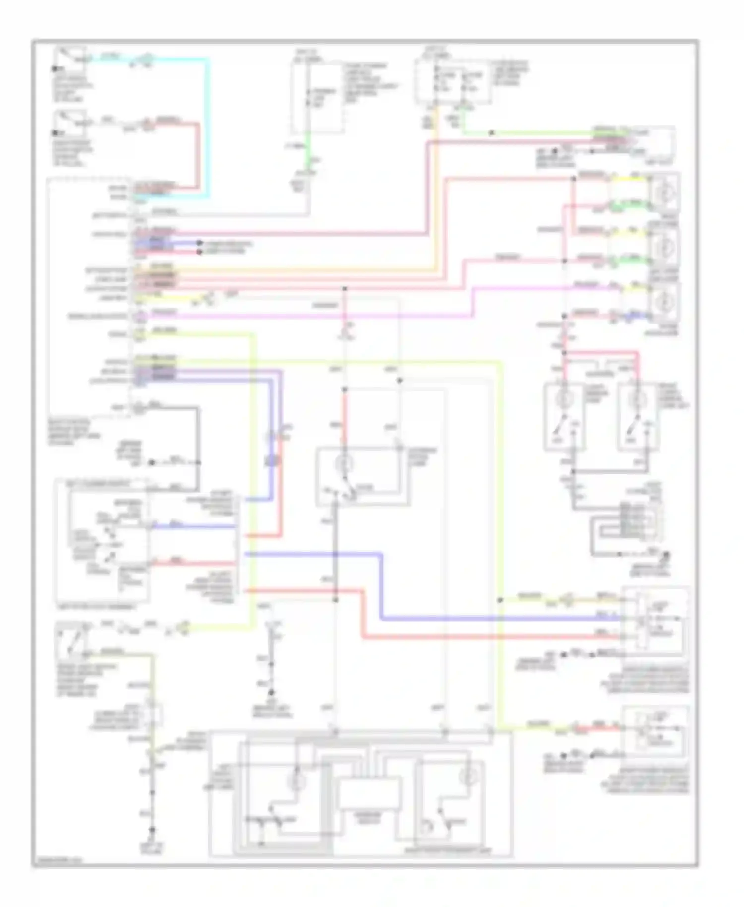 Altima Nissan L33 (2012-2015): Courtesy lamps circuit, coupe