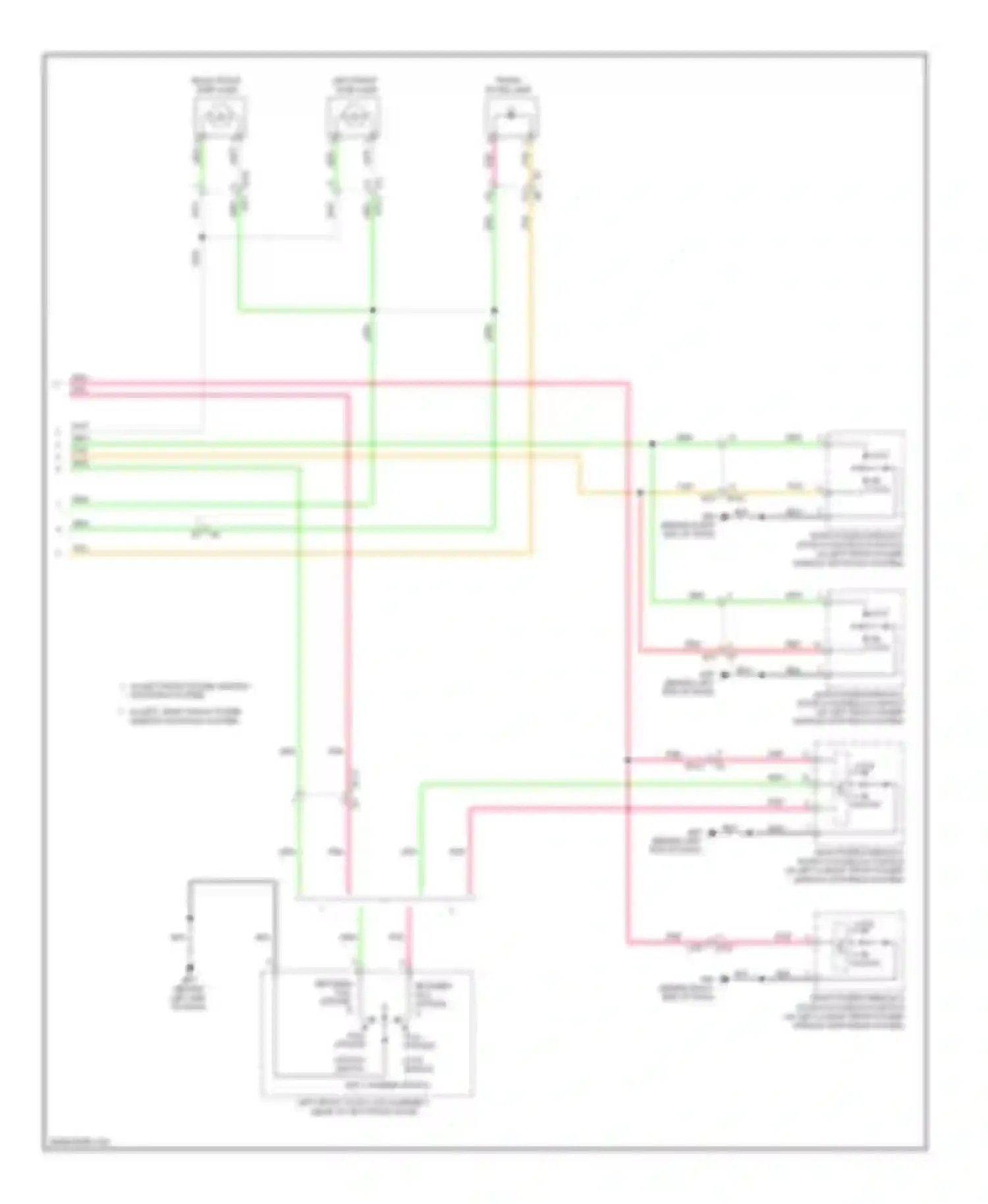 Altima Nissan L33 (2012-2015): Courtesy lamps circuit, sedan (2 of 2)