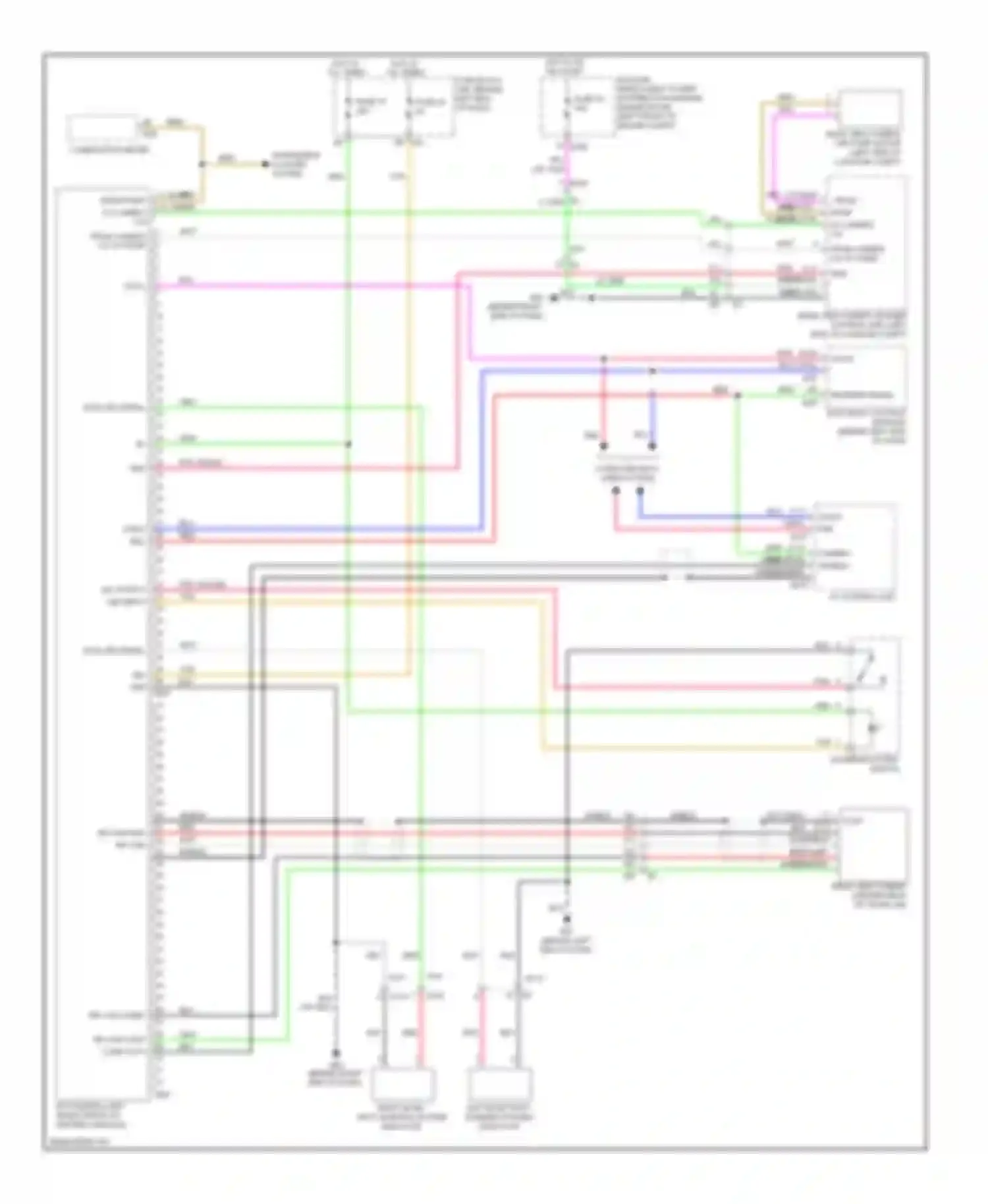 Altima Nissan L33 (2012-2015): Driver assistance circuit