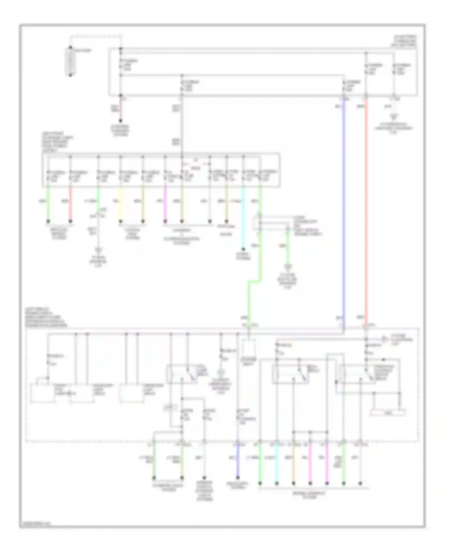 Altima Nissan L33 (2012-2015): Power distribution circuit, coupe (1 of 3)