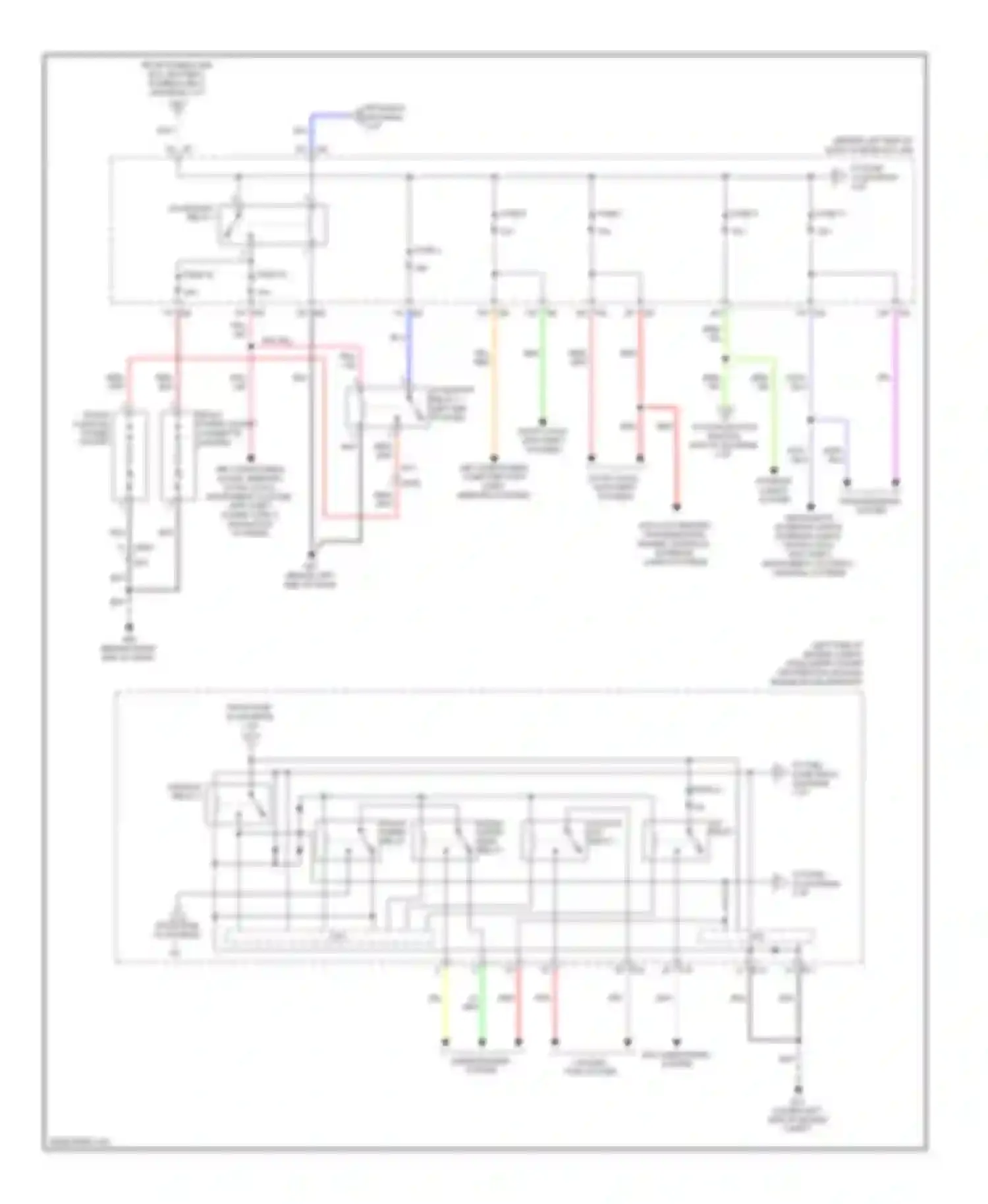Altima Nissan L33 (2012-2015): Power distribution circuit, coupe (2 of 3)