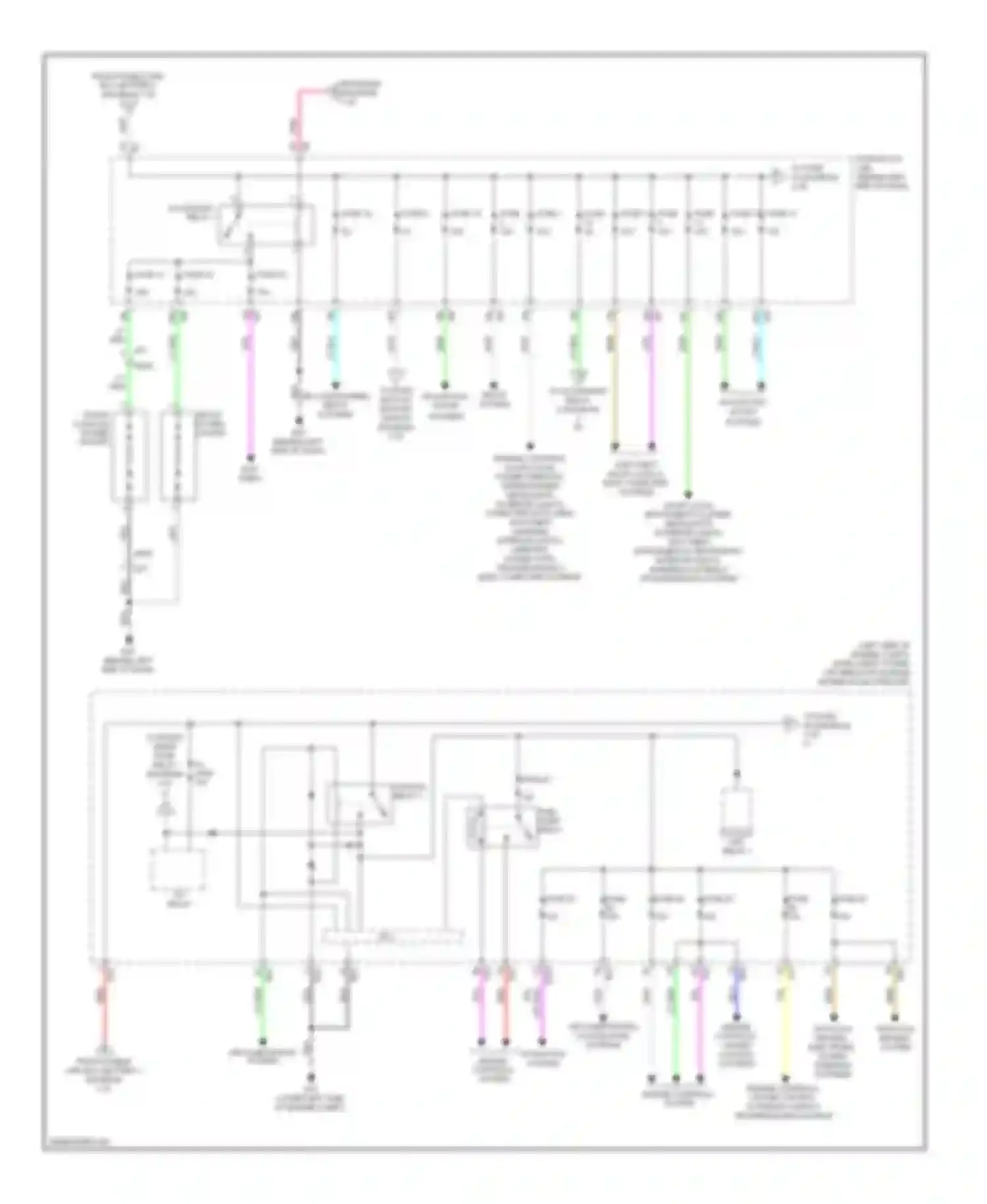 Altima Nissan L33 (2012-2015): Power distribution circuit, sedan (2 of 3)