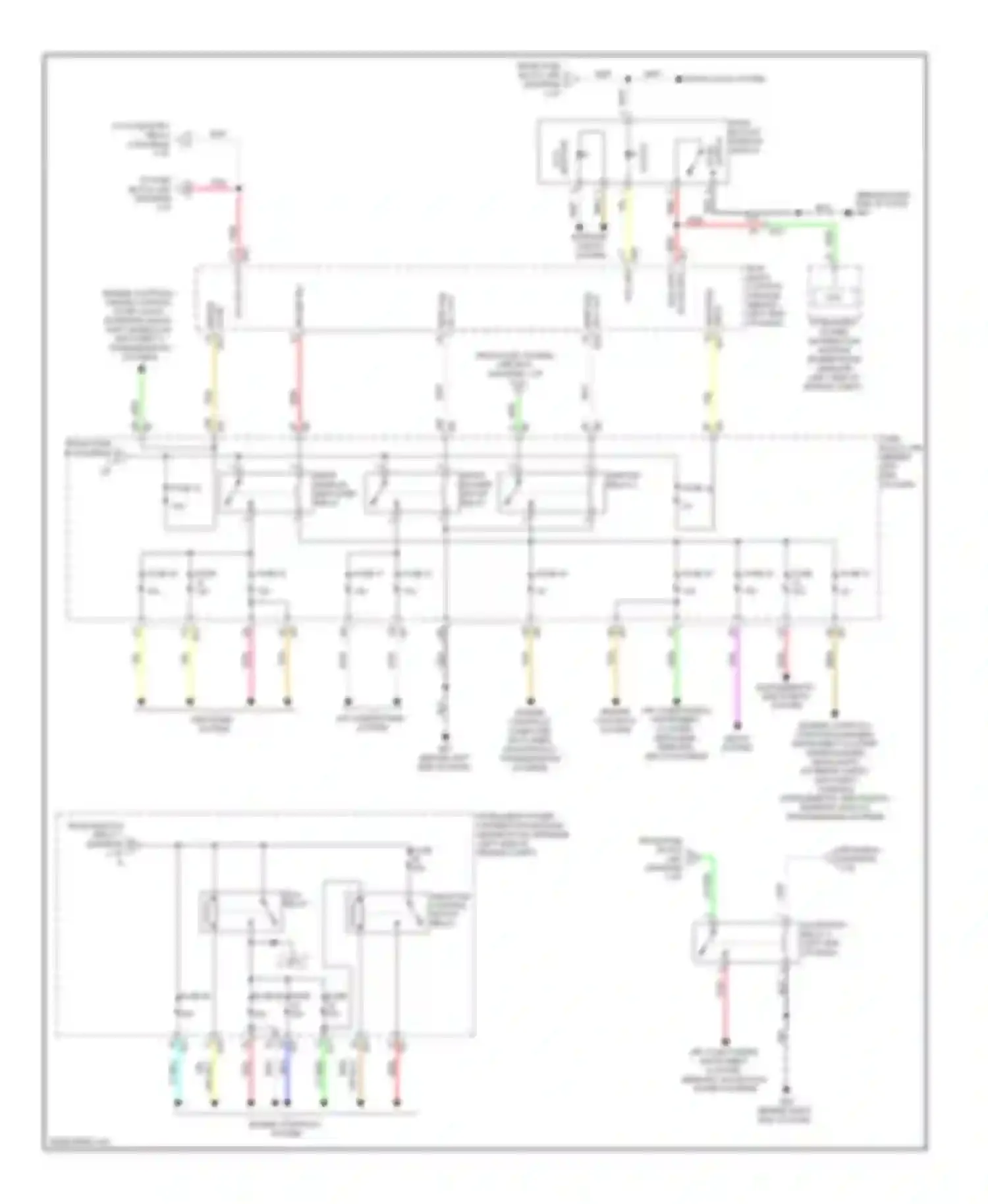Altima Nissan L33 (2012-2015): Power distribution circuit, sedan (3 of 3)