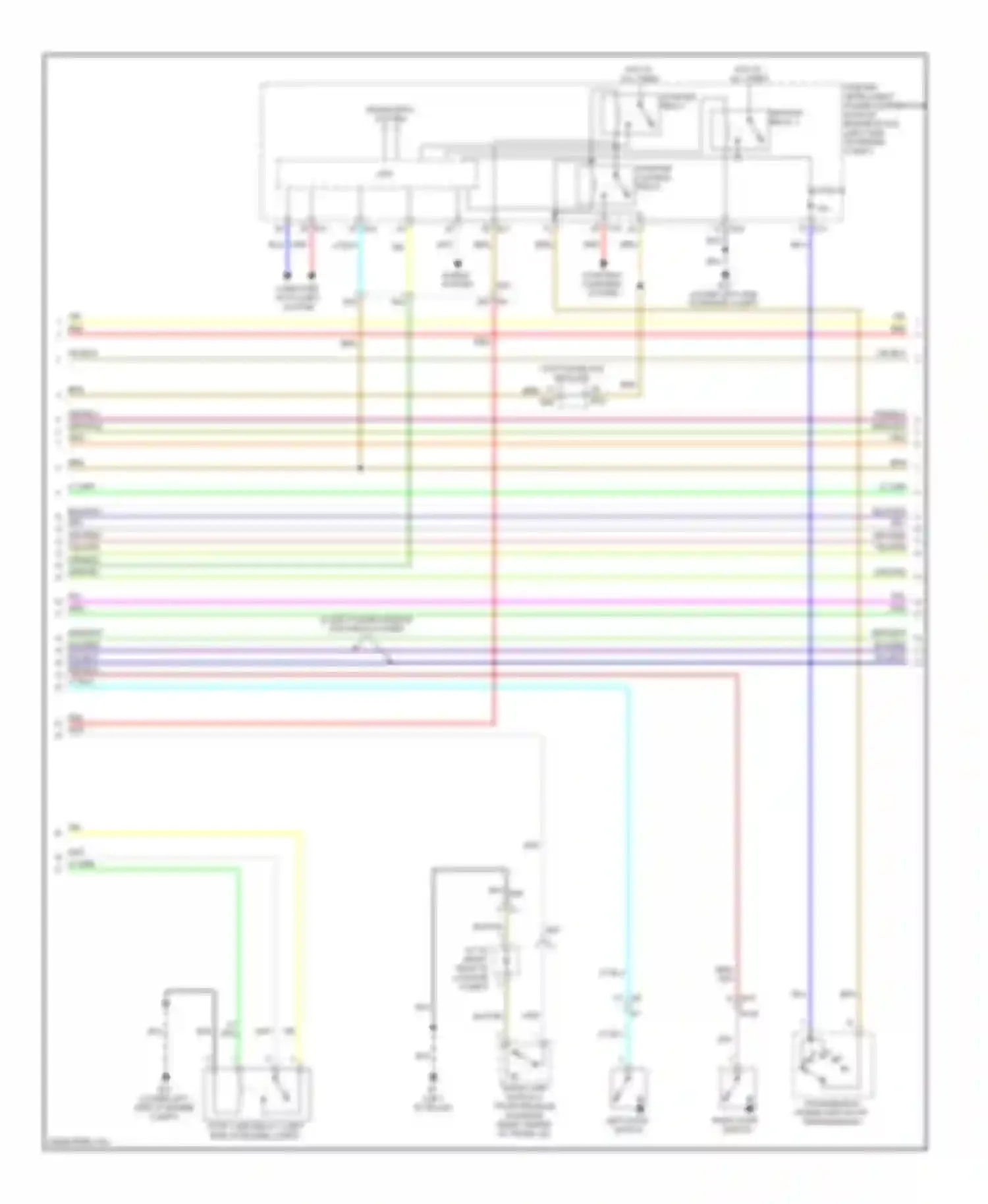 Altima Nissan L33 (2012-2015): Power door locks circuit, coupe without intelligent key unit (2 of 3)