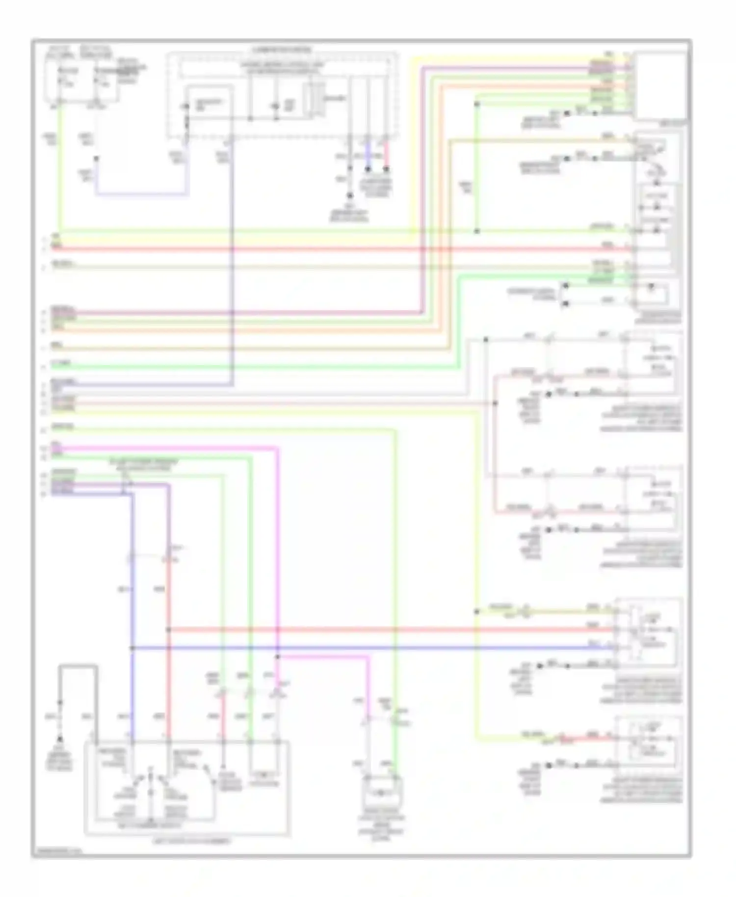 Altima Nissan L33 (2012-2015): Power door locks circuit, coupe without intelligent key unit (3 of 3)