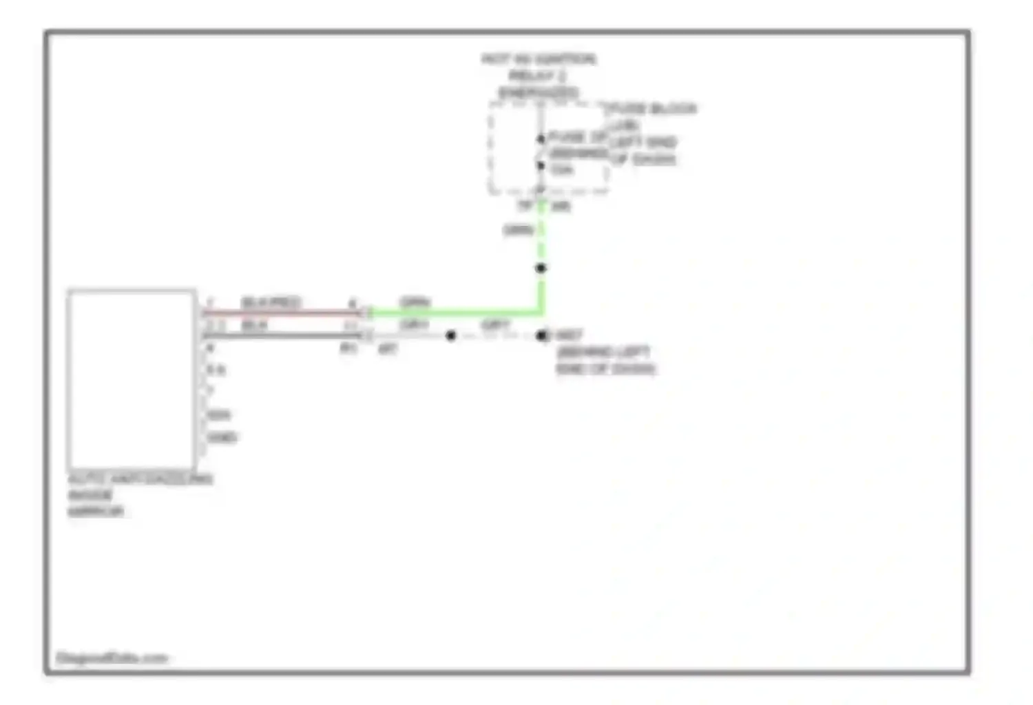 Altima Nissan L33 (2012-2015): Auto anti-dazzling inside mirror circuit, sedan without homelink universal transceiver
