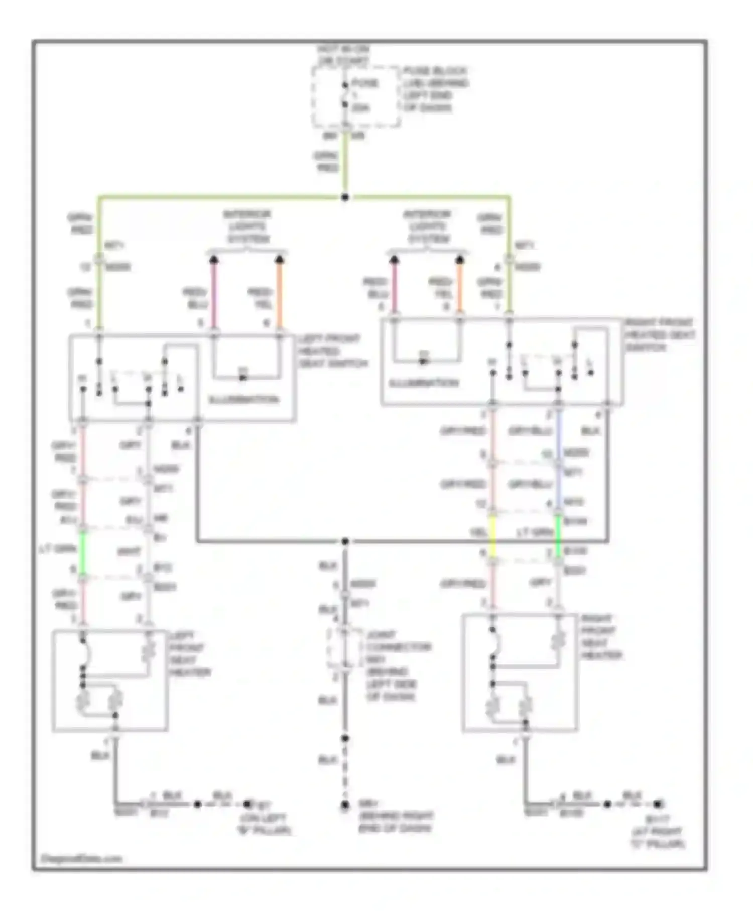 Altima Nissan L33 (2012-2015): Heated seats circuit, coupe
