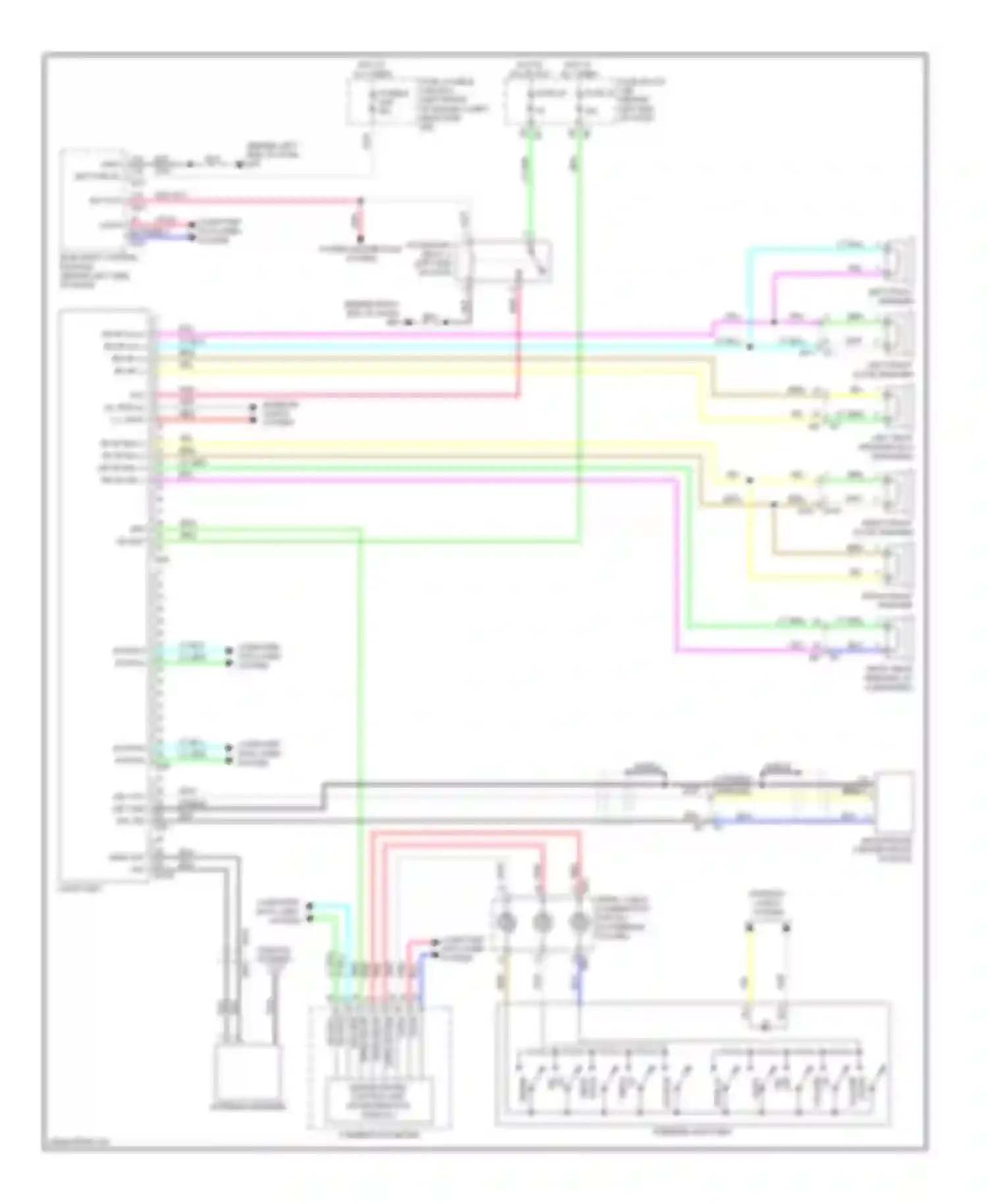 Altima Nissan L33 (2012-2015): Base radio circuit, sedan