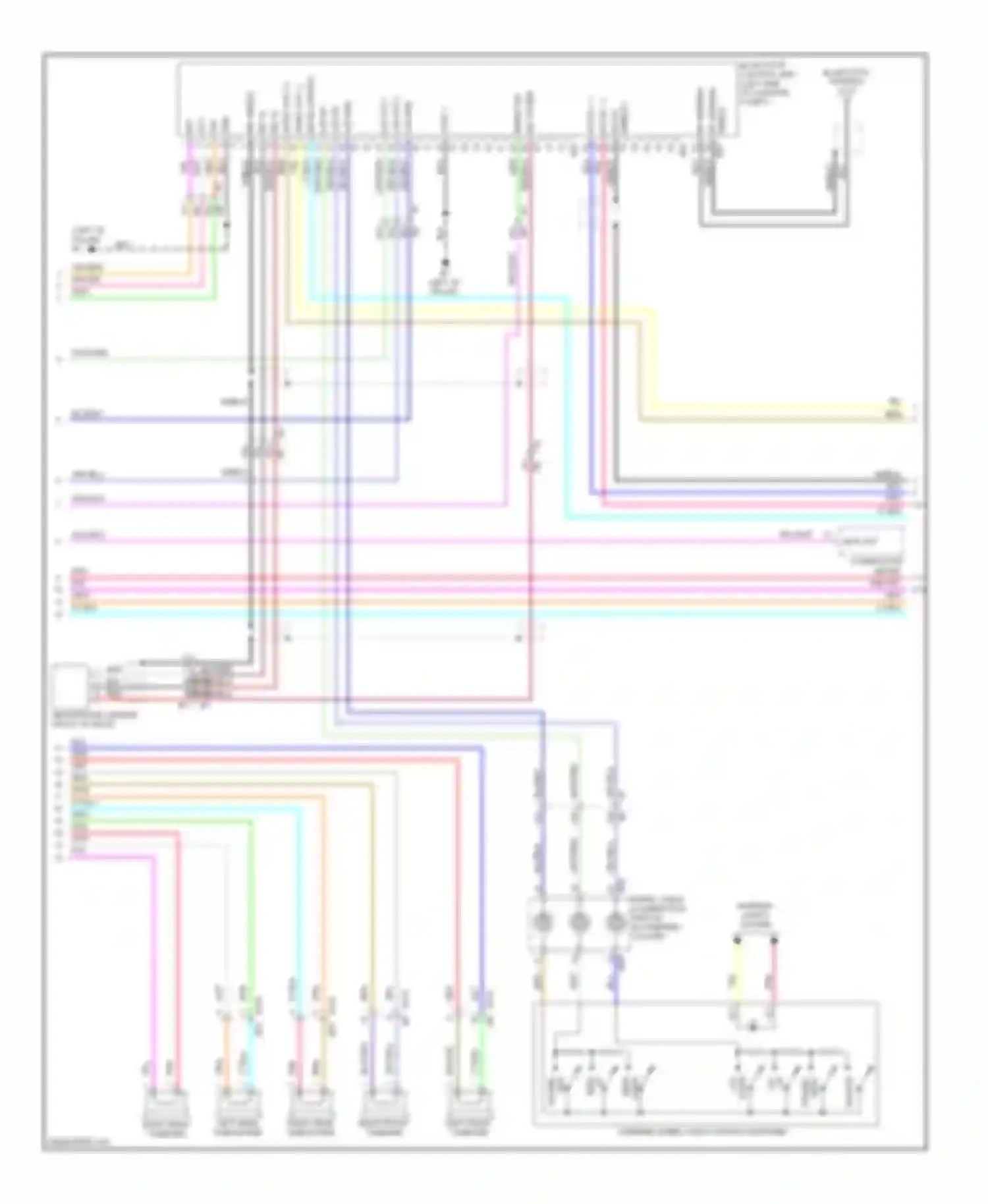 Altima Nissan L33 (2012-2015): Radio circuit, coupe without navigation (2 of 3)