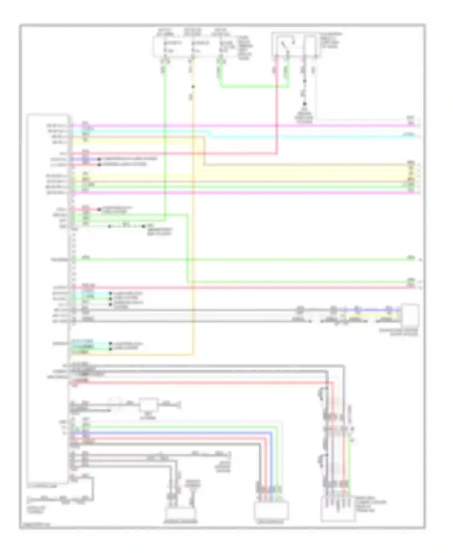 Altima Nissan L33 (2012-2015): Radio circuit, sedan with navigation & without bose (1 of 2)