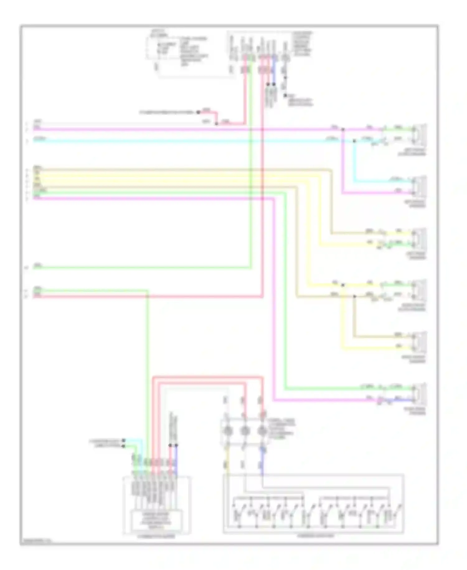 Altima Nissan L33 (2012-2015): Radio circuit, sedan with navigation & without bose (2 of 2)