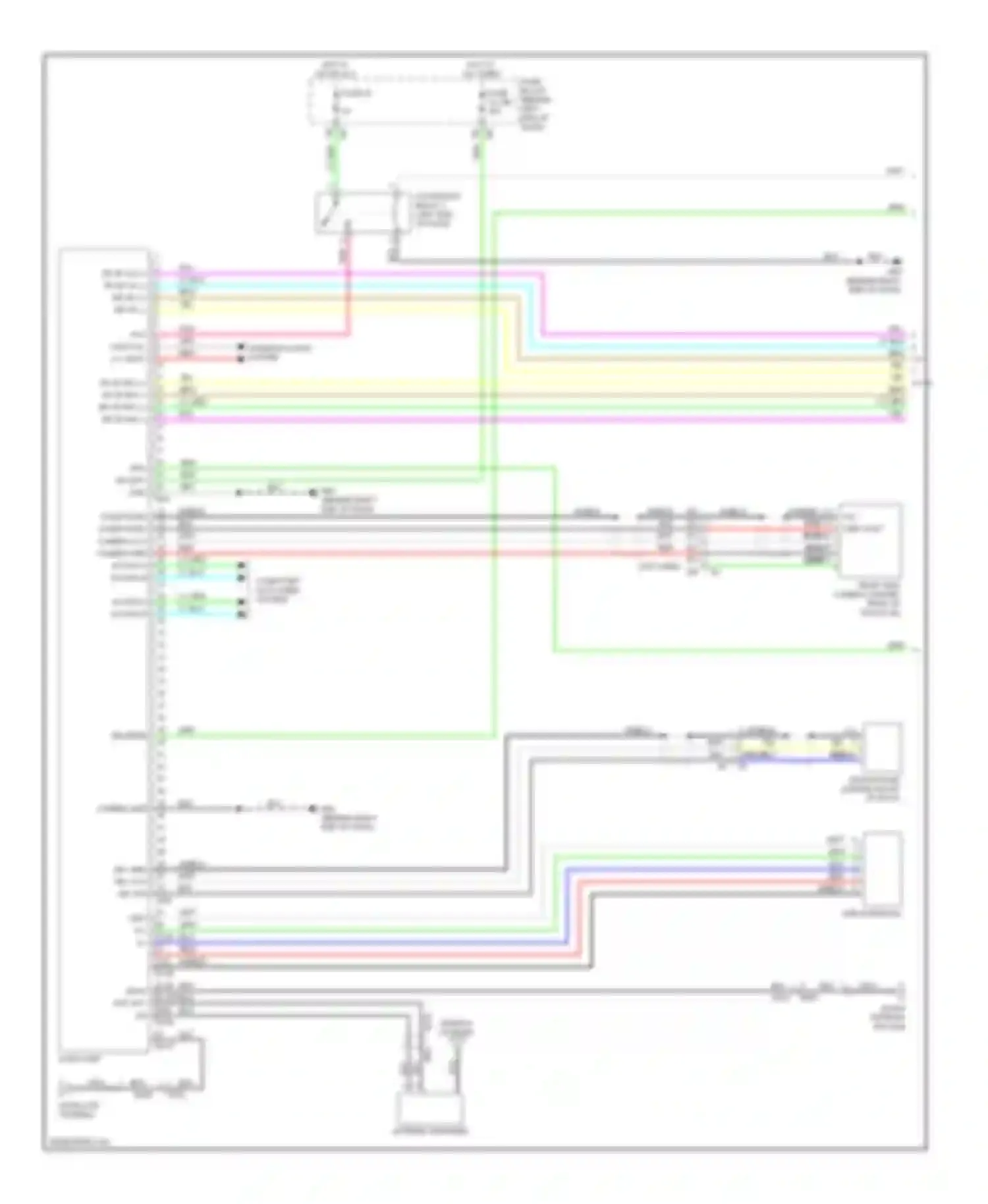 Altima Nissan L33 (2012-2015): Radio circuit, sedan without navigation & bose (1 of 2)