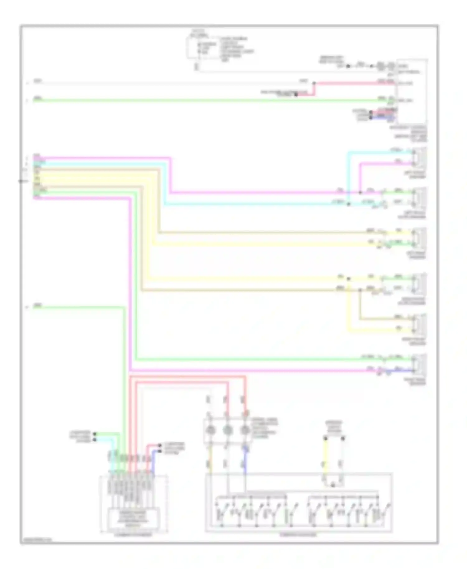 Altima Nissan L33 (2012-2015): Radio circuit, sedan without navigation & bose (2 of 2)