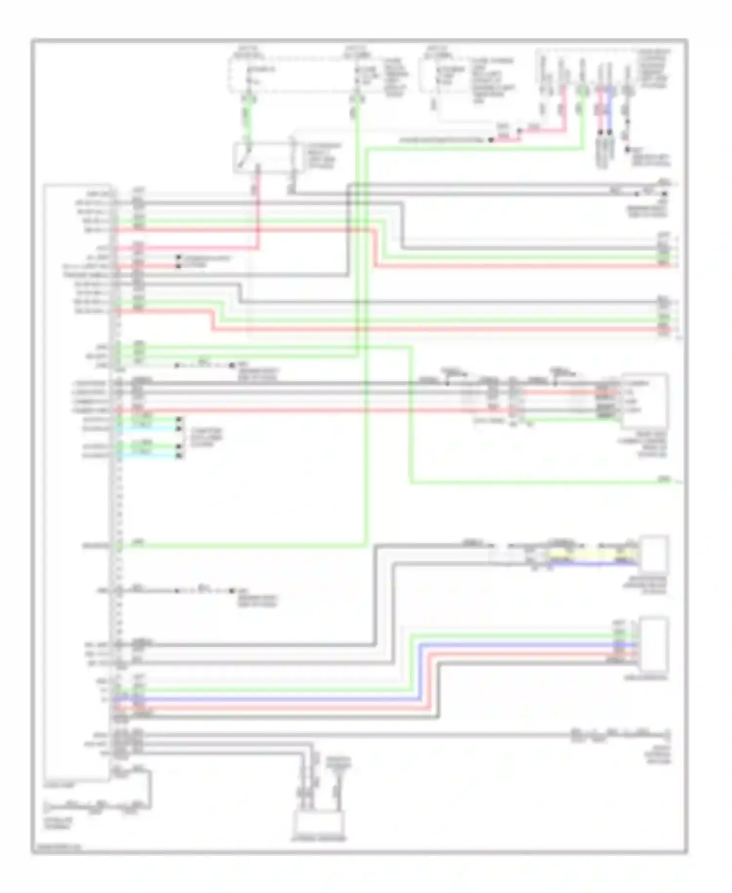 Altima Nissan L33 (2012-2015): Radio circuit, sedan without navigation & with bose (1 of 2)