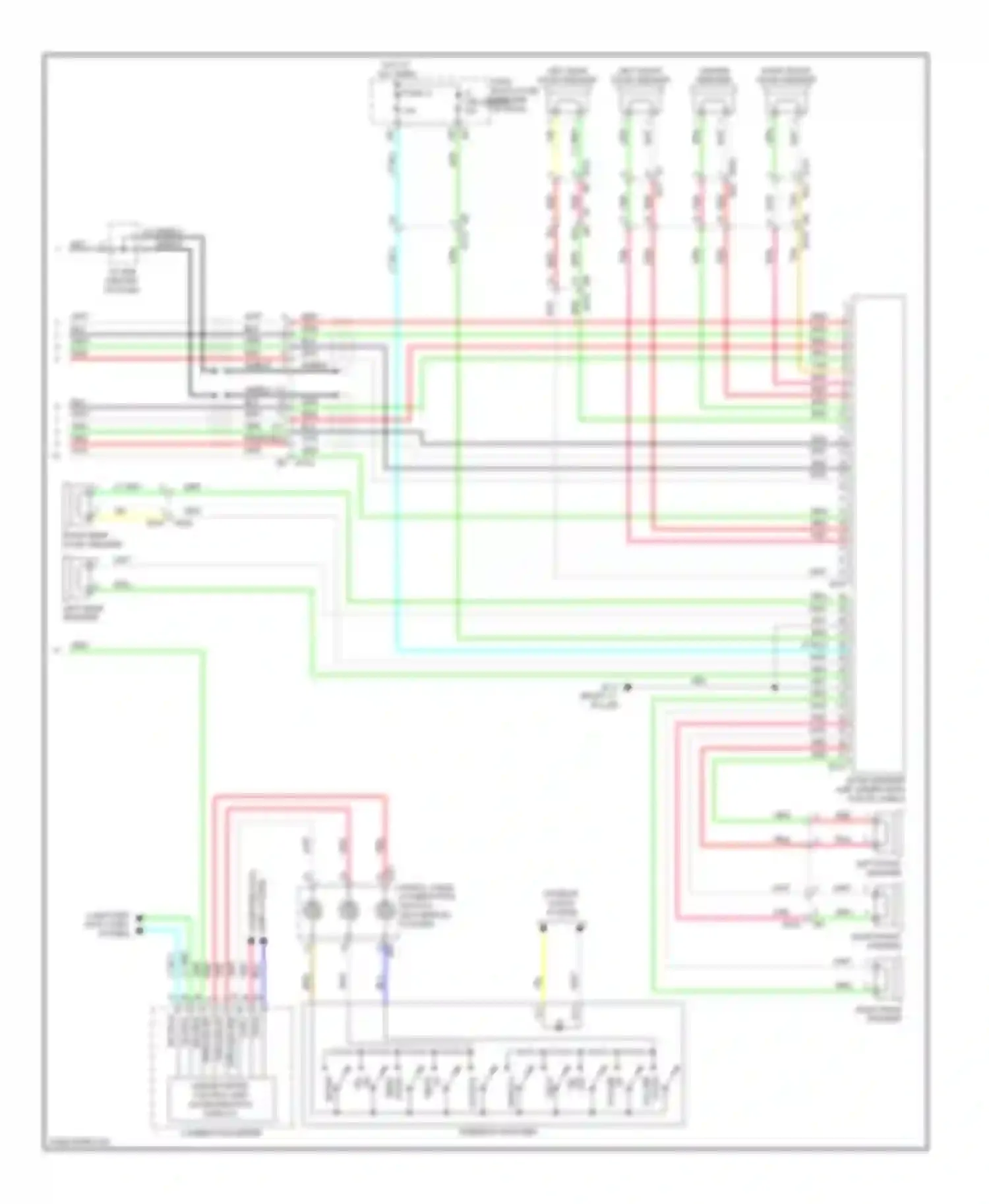 Altima Nissan L33 (2012-2015): Radio circuit, sedan without navigation & with bose (2 of 2)