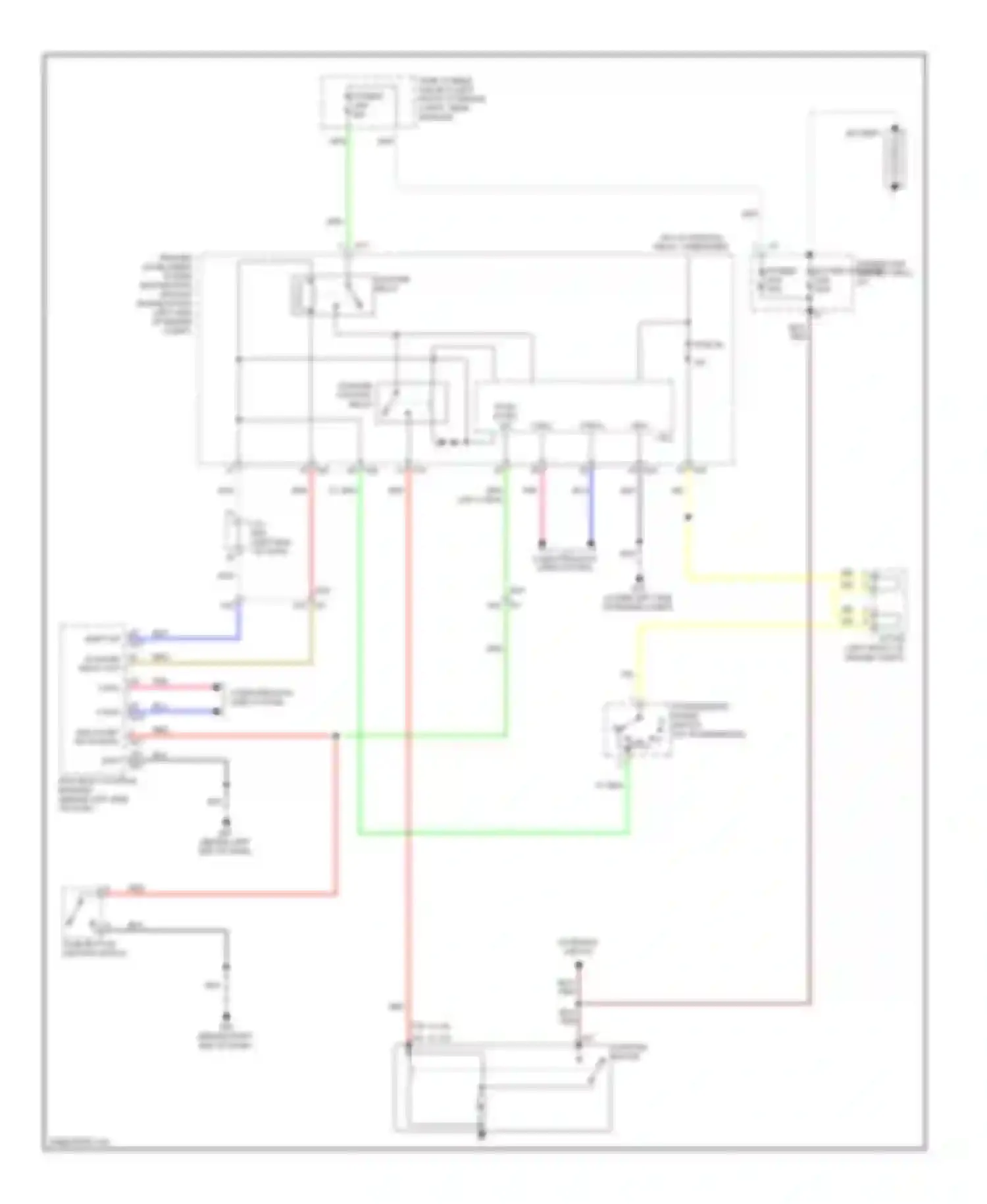 Altima Nissan L33 (2012-2015): Starting circuit, sedan