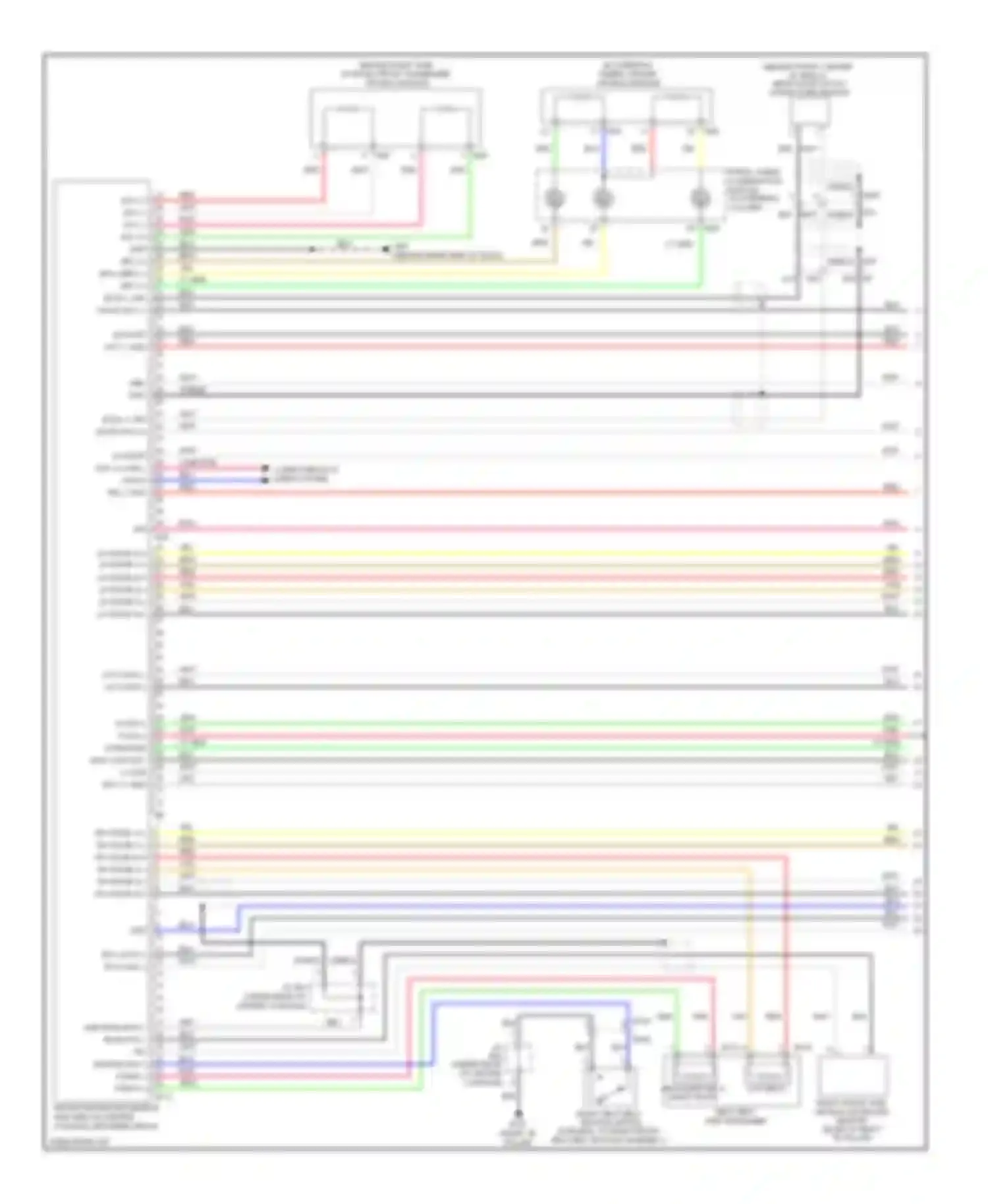 Altima Nissan L33 (2012-2015): Supplemental restraints circuit, sedan (1 of 3)