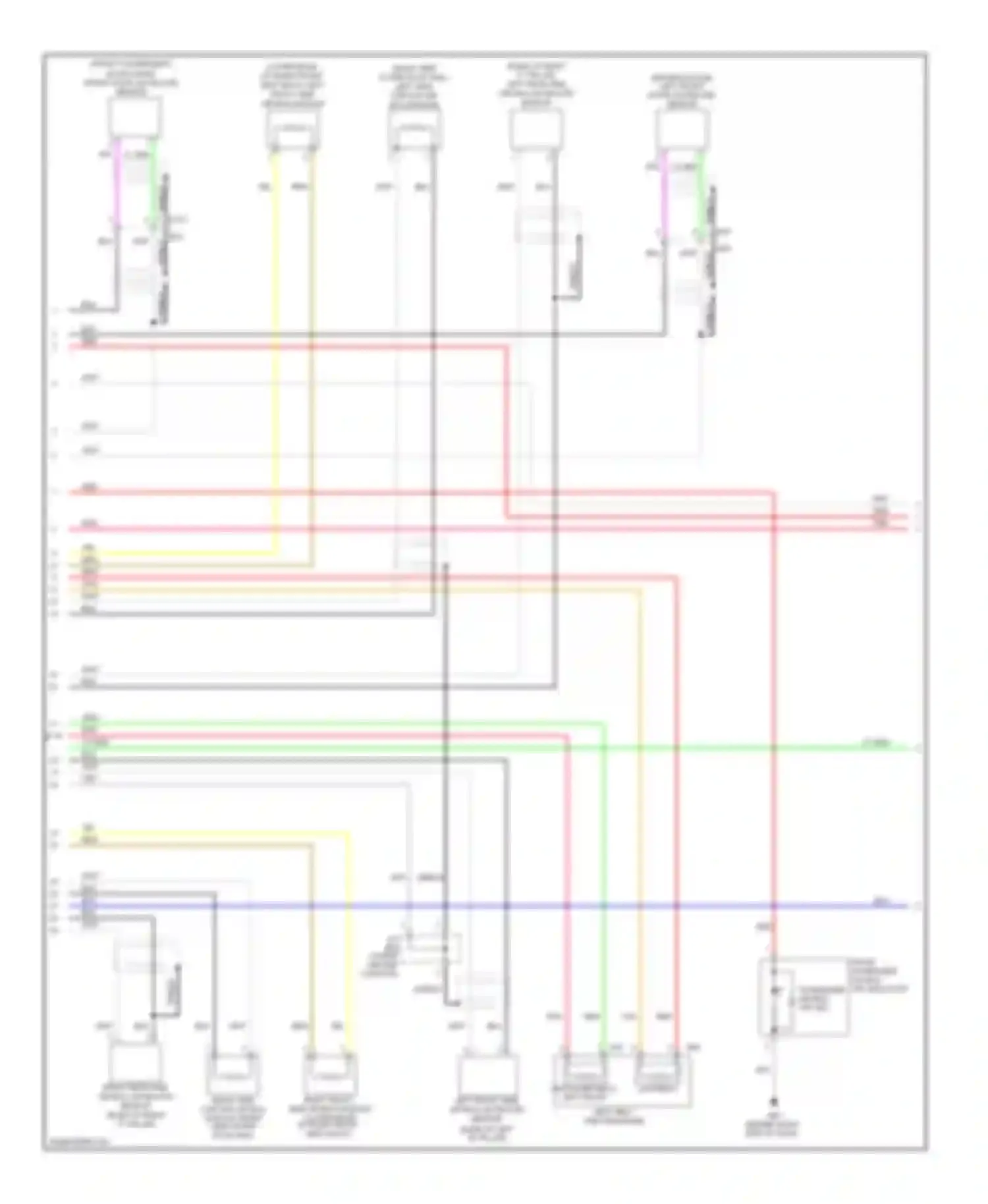 Altima Nissan L33 (2012-2015): Supplemental restraints circuit, sedan (2 of 3)