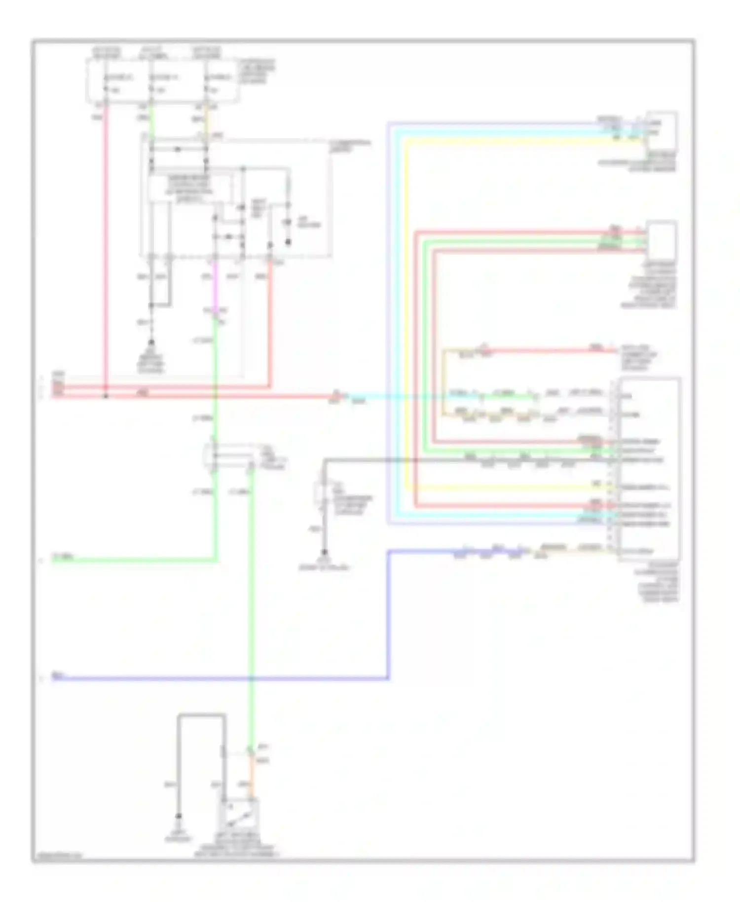 Altima Nissan L33 (2012-2015): Supplemental restraints circuit, sedan (3 of 3)