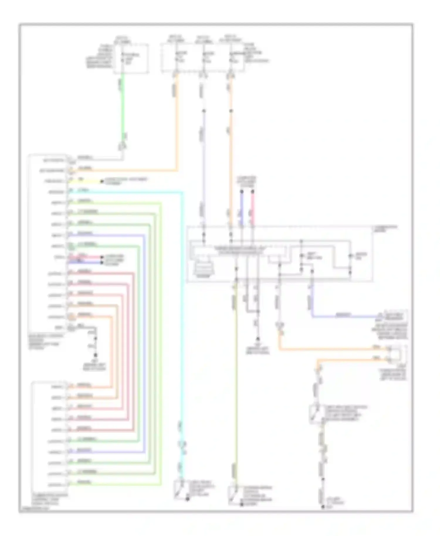 Altima Nissan L33 (2012-2015): Chime circuit, coupe