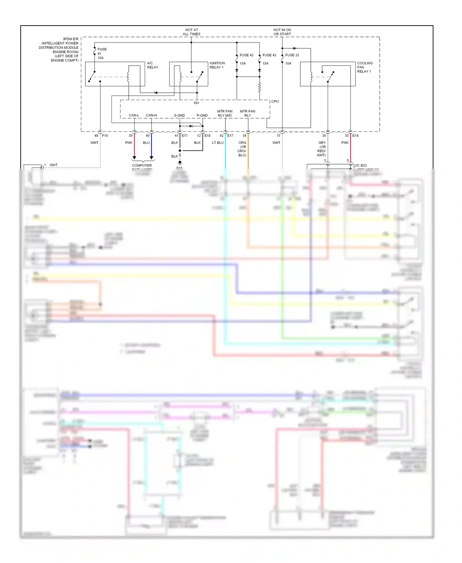 Wiring diagram blu for Nissan Altima L33 (2012-2015) (8 of 147)