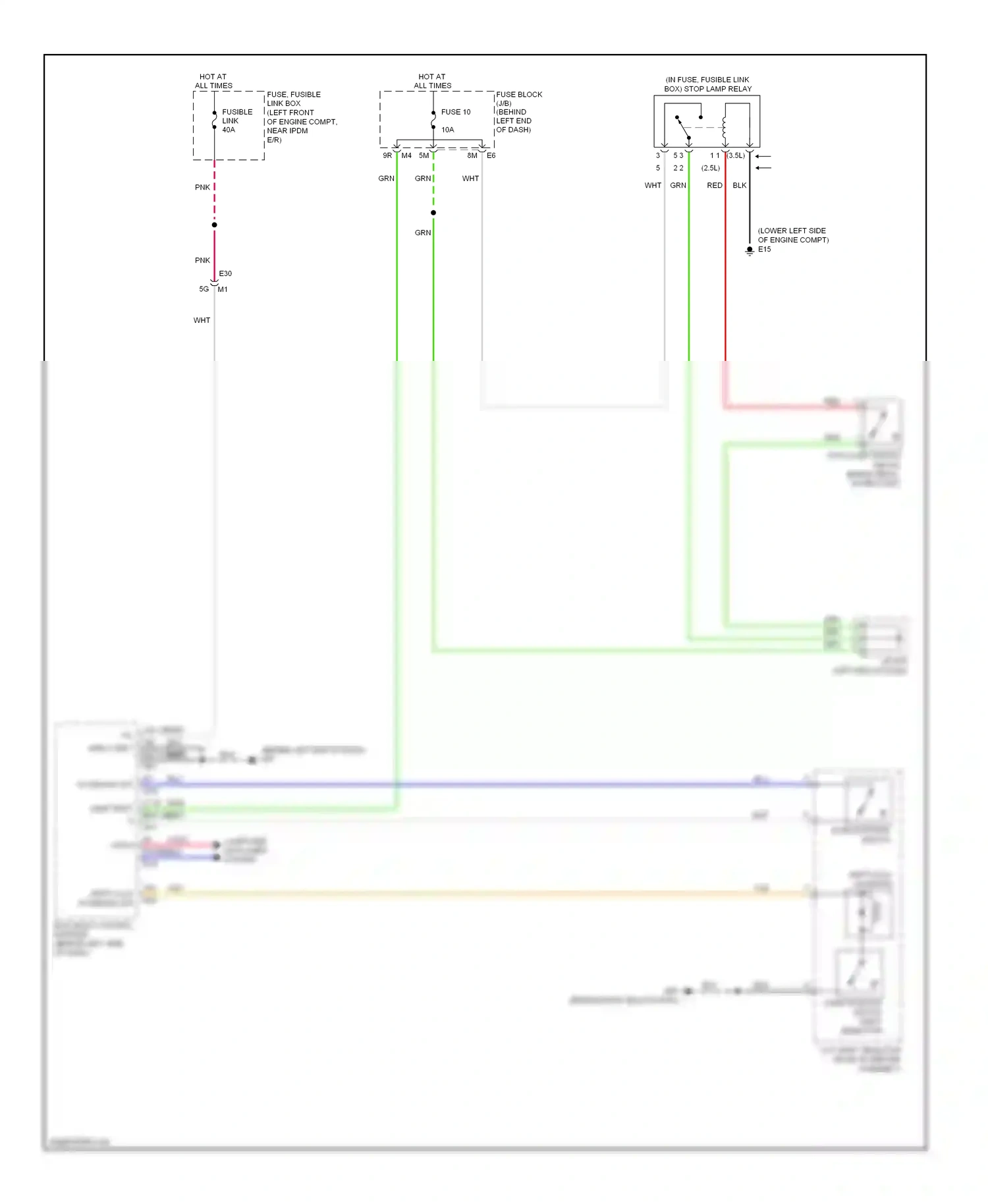 Wiring diagram blu for Nissan Altima L33 (2012-2015) (129 of 147)
