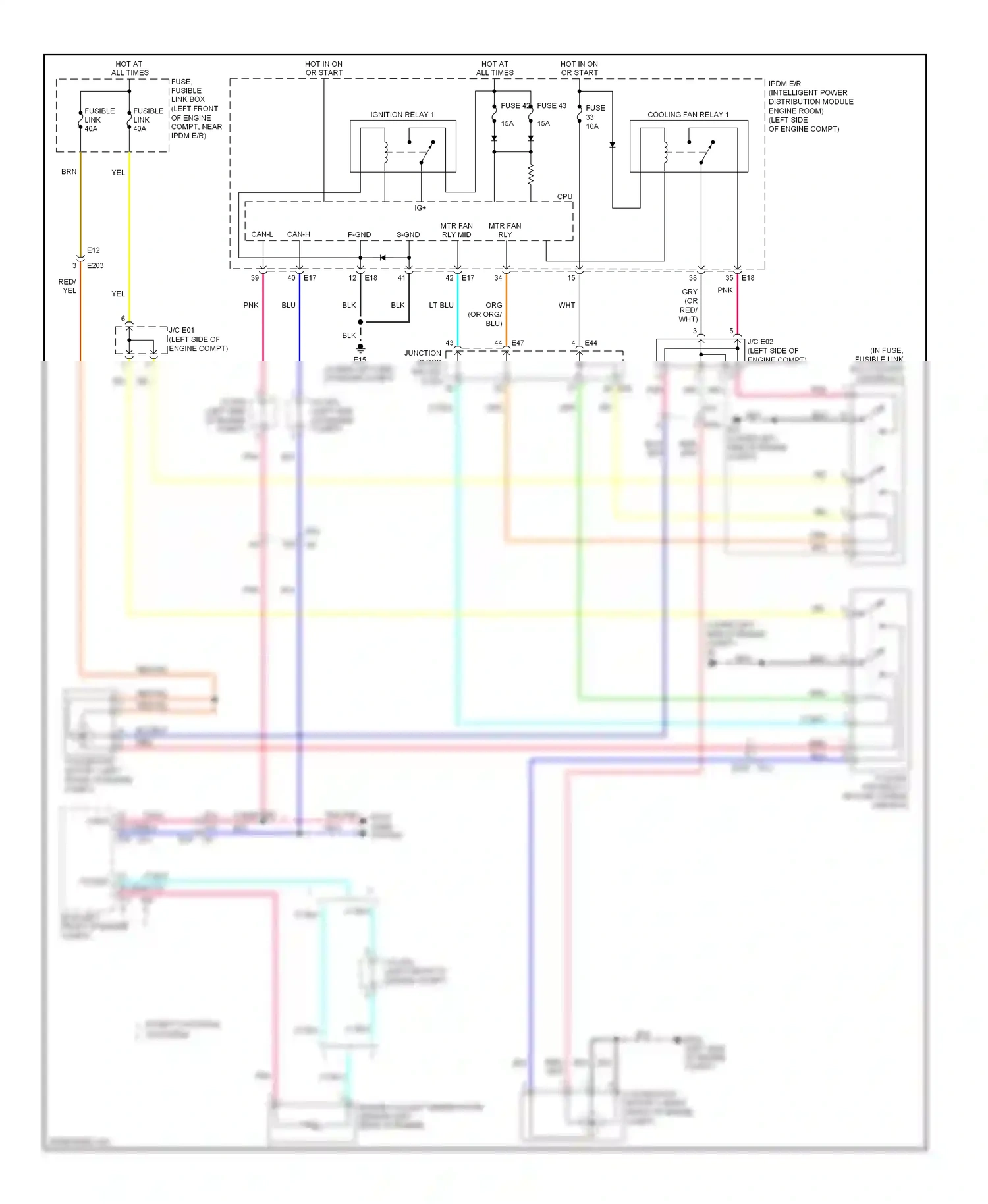 Wiring diagram blu for Nissan Altima L33 (2012-2015) (67 of 147)