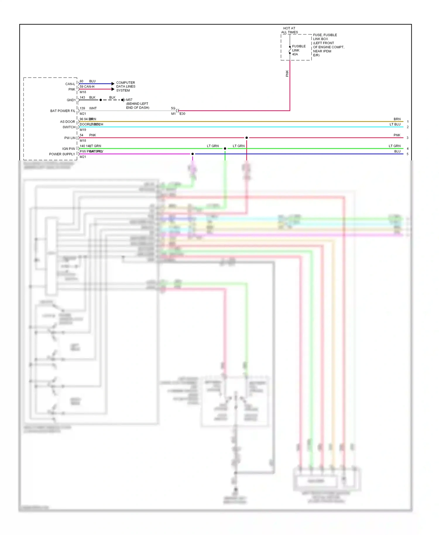 Wiring diagram blu for Nissan Altima L33 (2012-2015) (107 of 147)