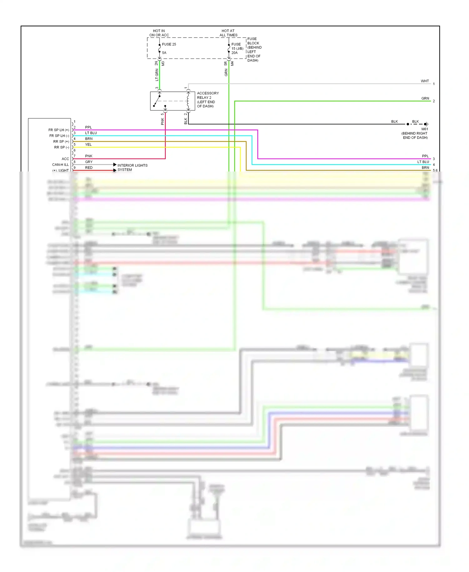 Wiring diagram blu for Nissan Altima L33 (2012-2015) (124 of 147)