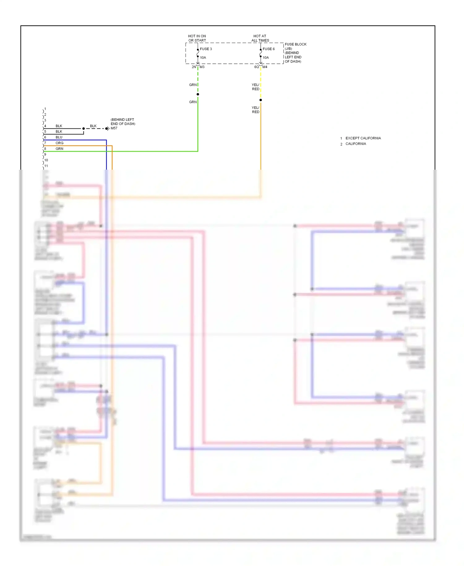 Wiring diagram combination meter for Nissan Altima L33 (2012-2015) (4 of 53)