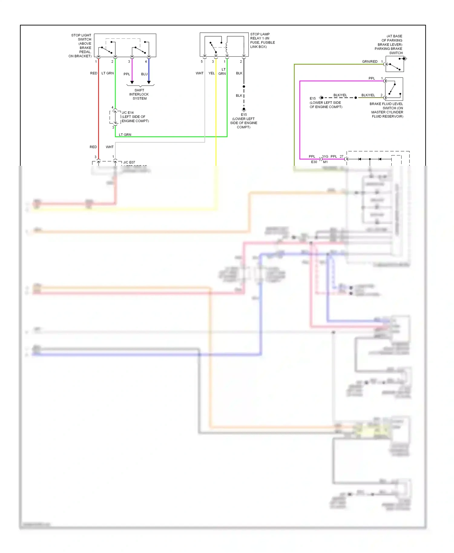 Wiring diagram combination meter for Nissan Altima L33 (2012-2015) (1 of 53)