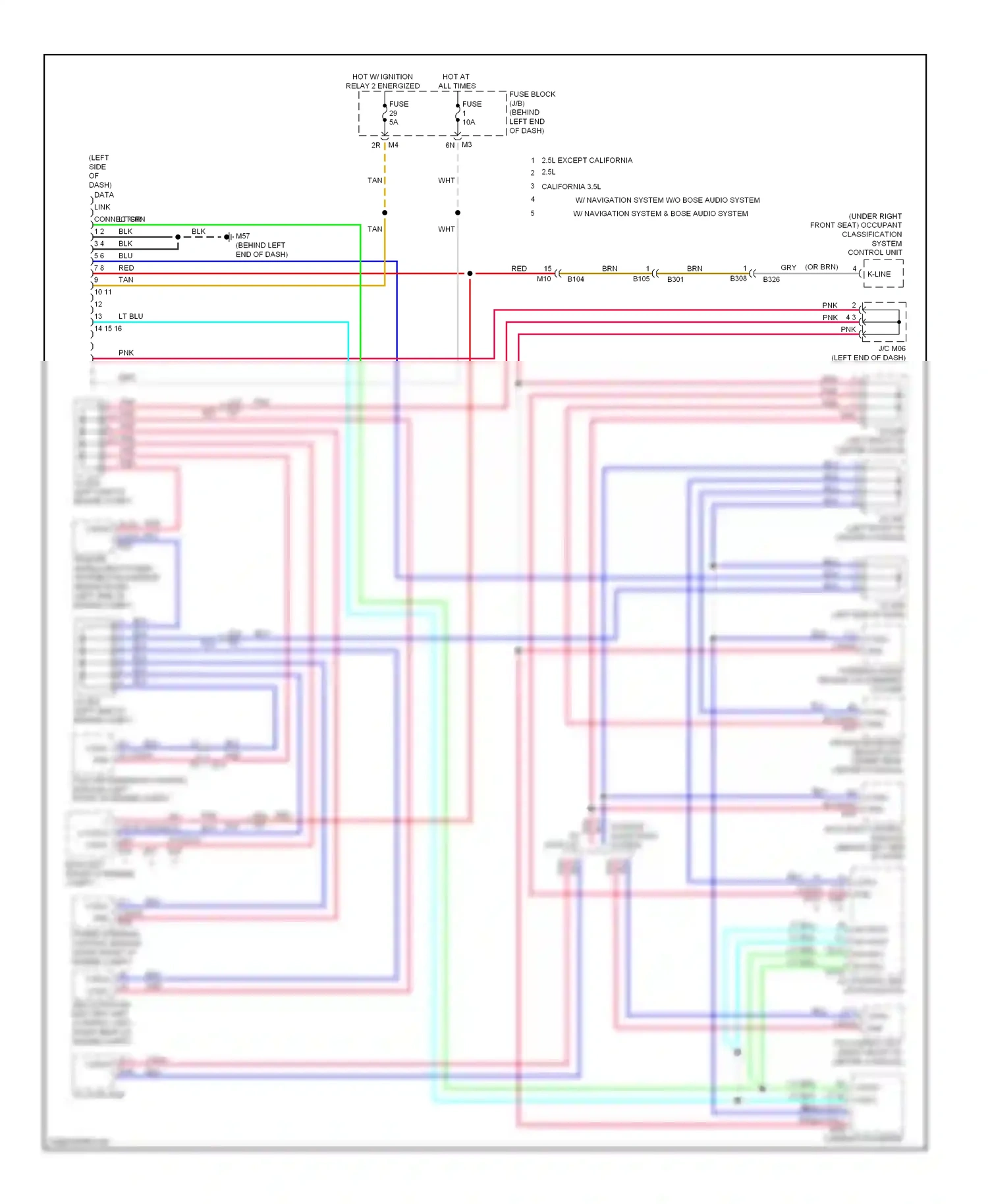 Wiring diagram combination meter for Nissan Altima L33 (2012-2015) (11 of 53)