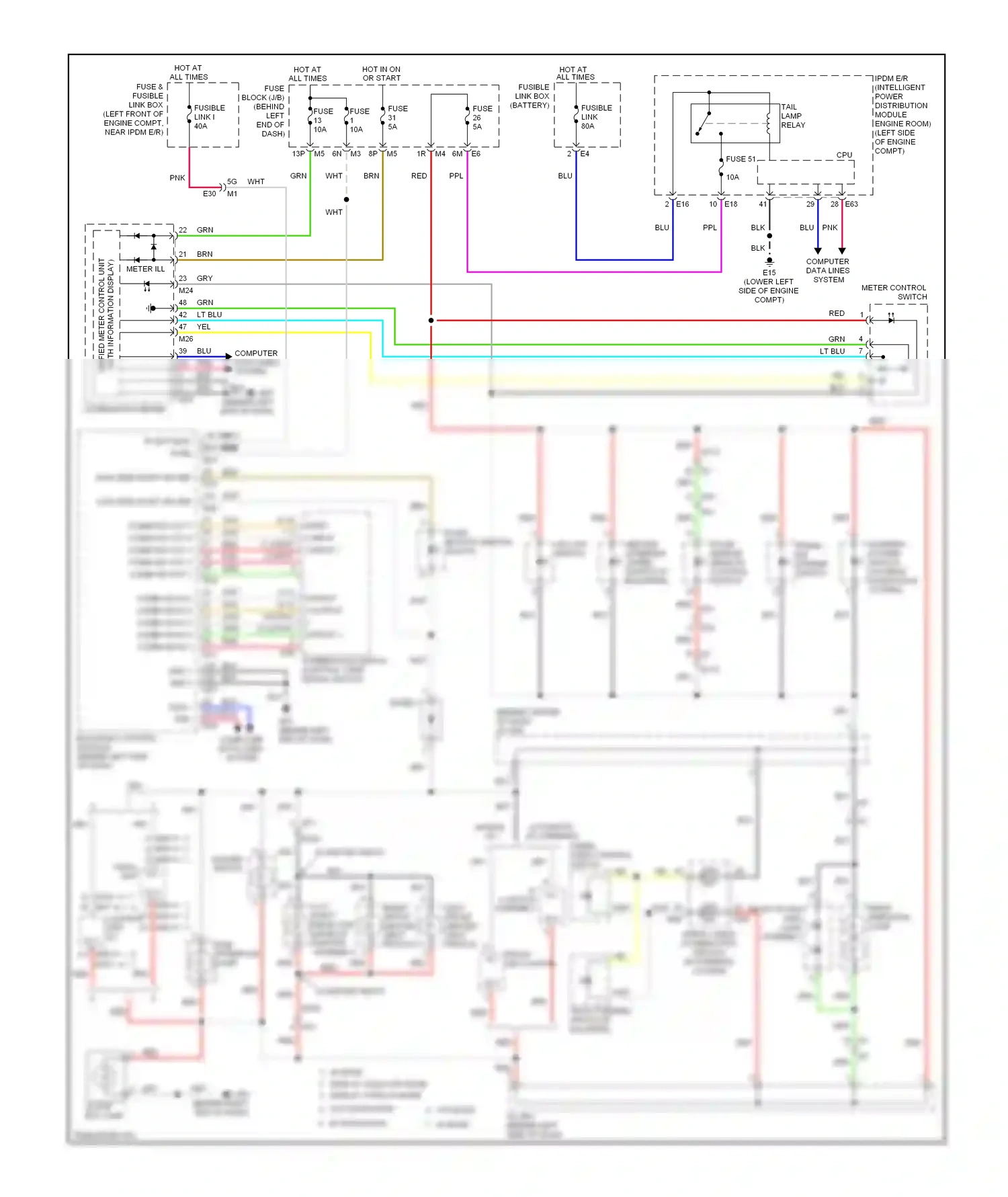 Wiring diagram computer data lines system for Nissan Altima L33 (2012-2015) (53 of 94)