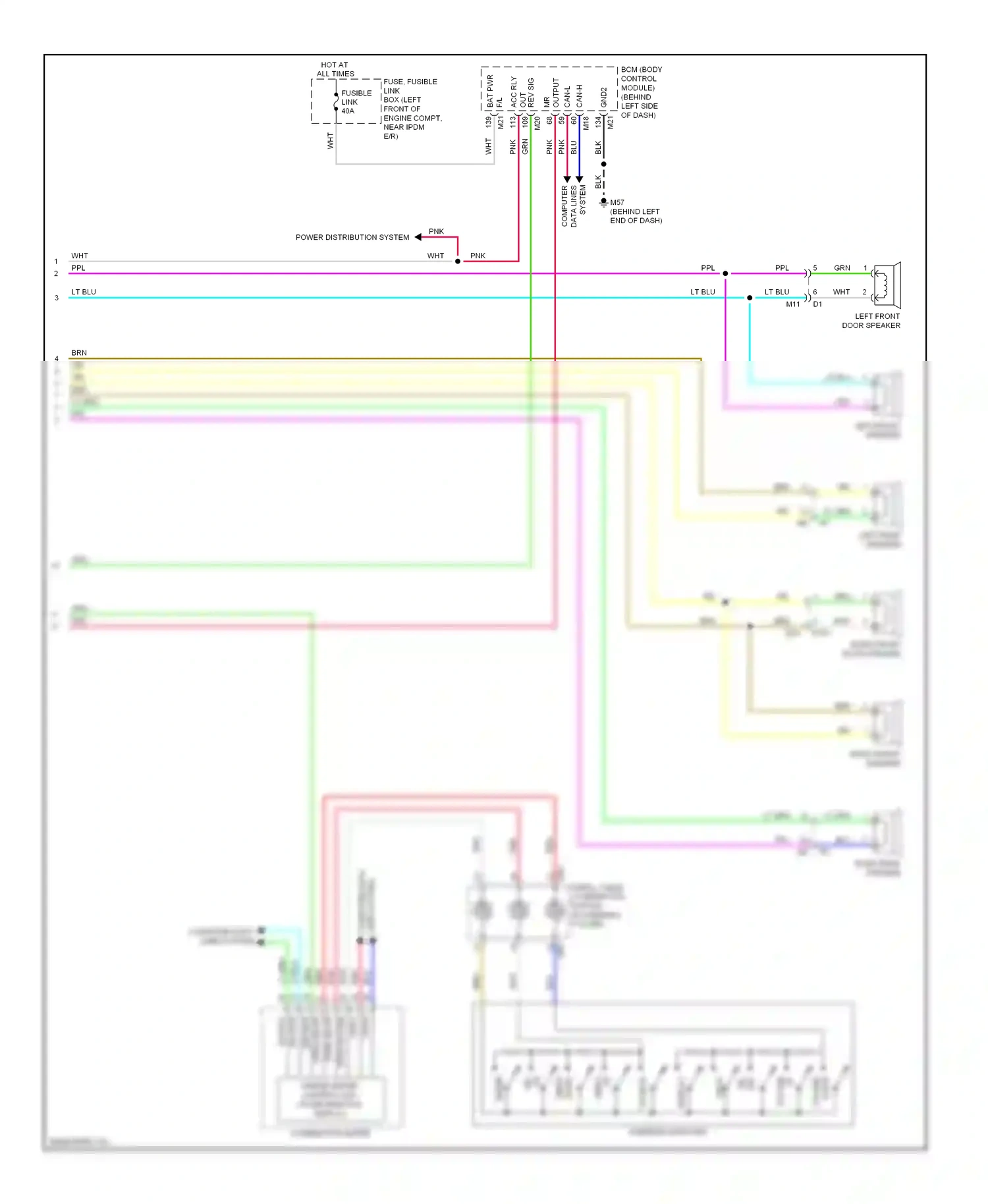 Wiring diagram computer data lines system for Nissan Altima L33 (2012-2015) (74 of 94)