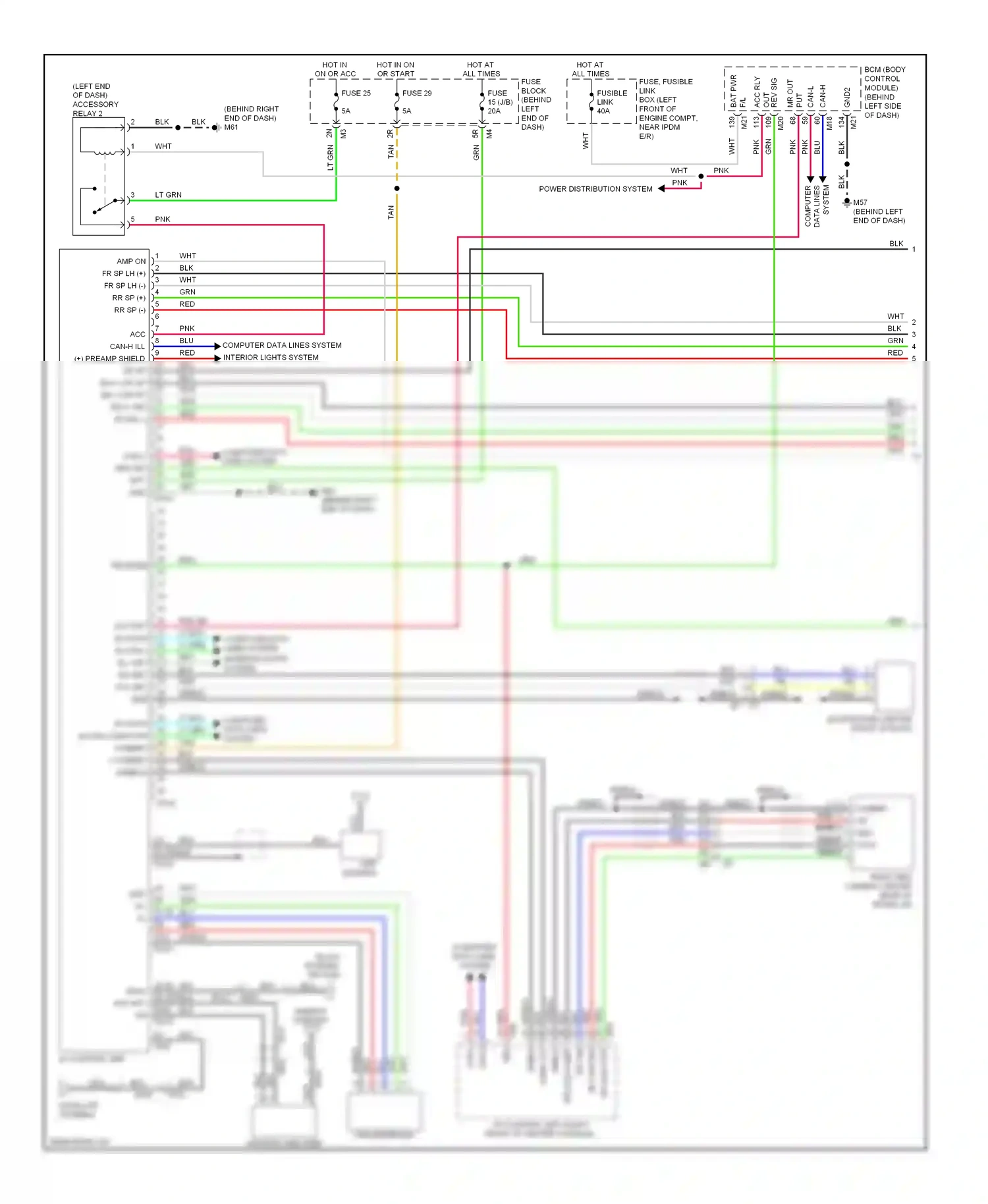 Wiring diagram computer data lines system for Nissan Altima L33 (2012-2015) (62 of 94)