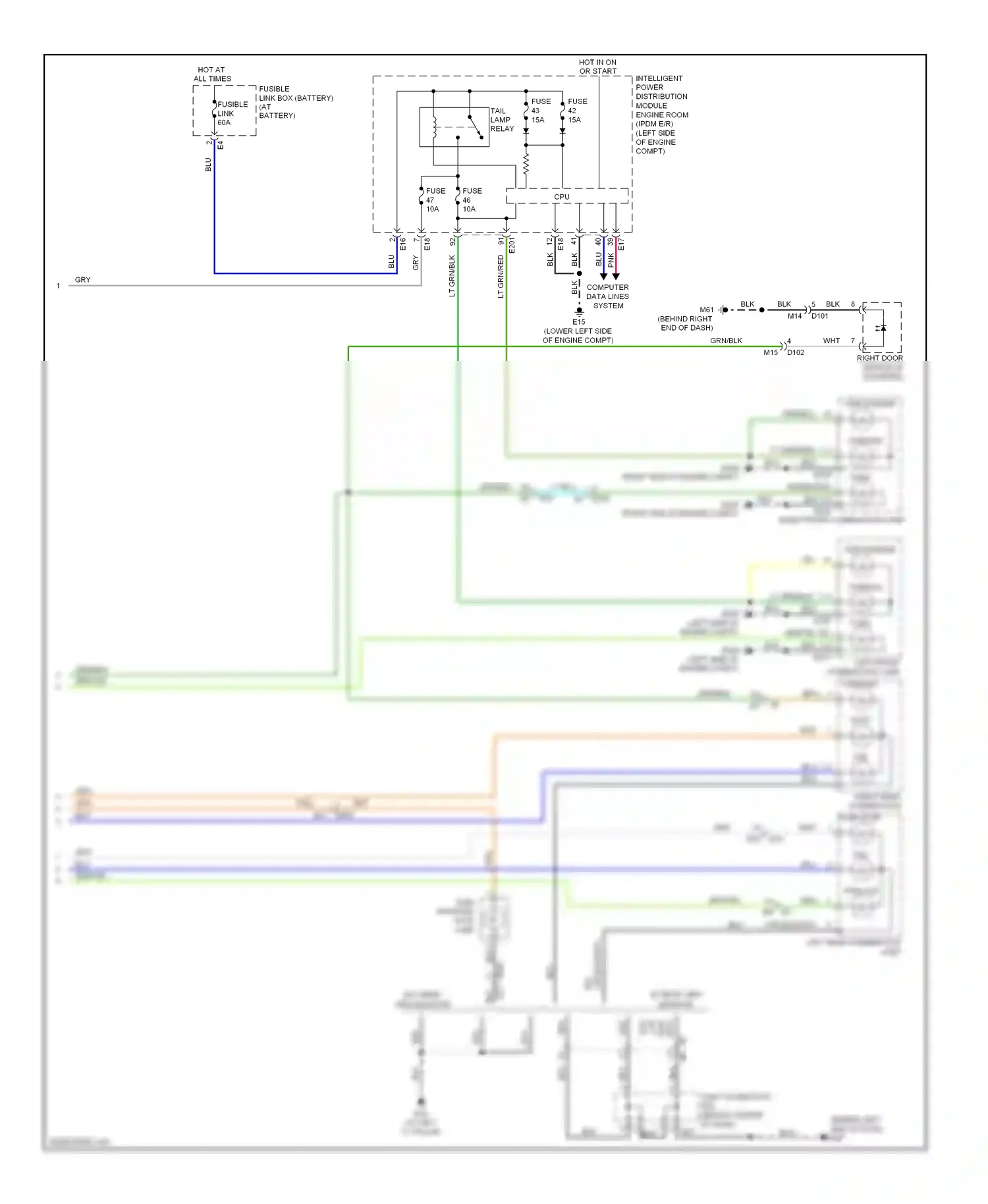 Wiring diagram computer data lines system for Nissan Altima L33 (2012-2015) (32 of 94)