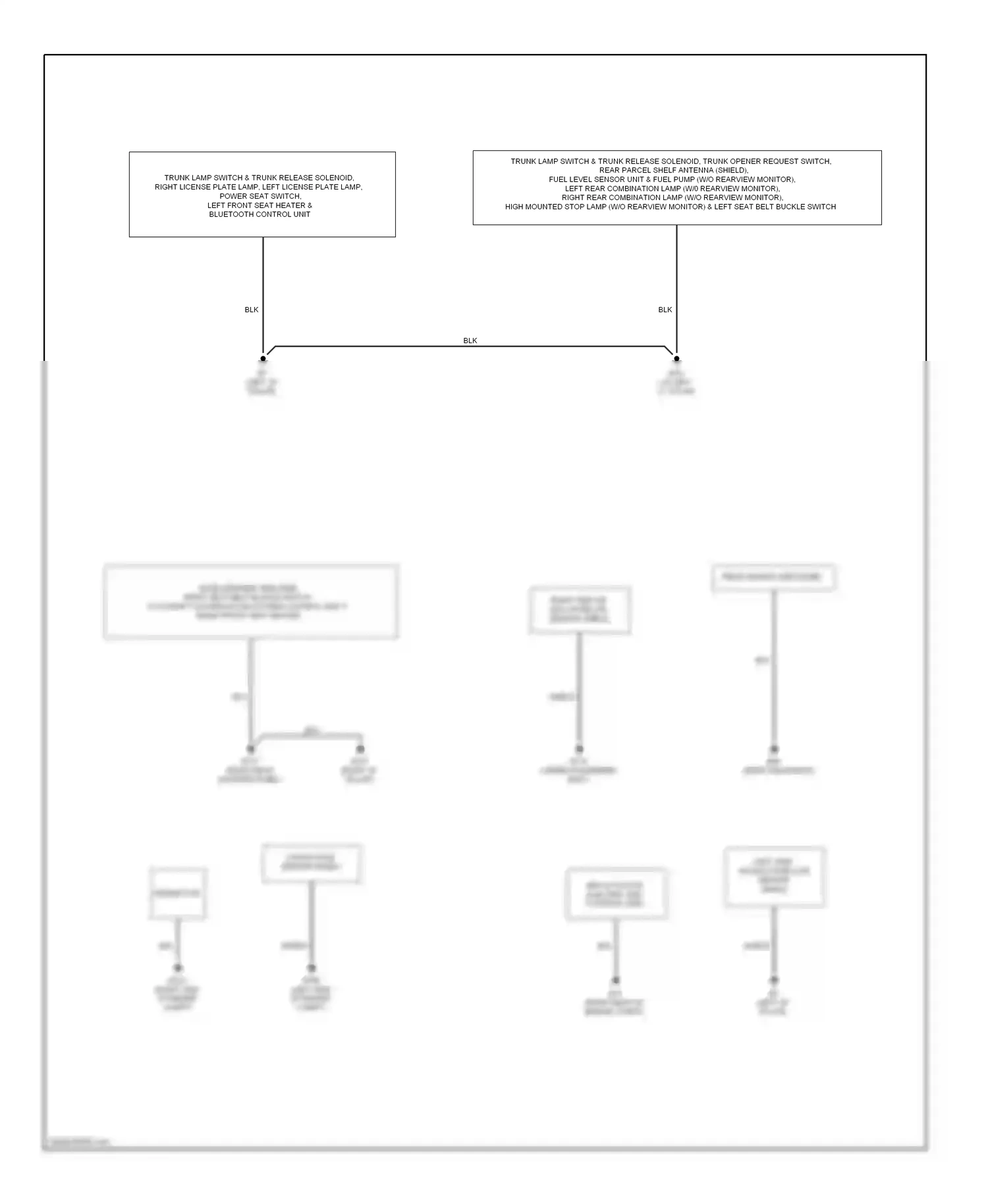 Wiring diagram crash zone sensor shield for Nissan Altima L33 (2012-2015) (1 of 1)